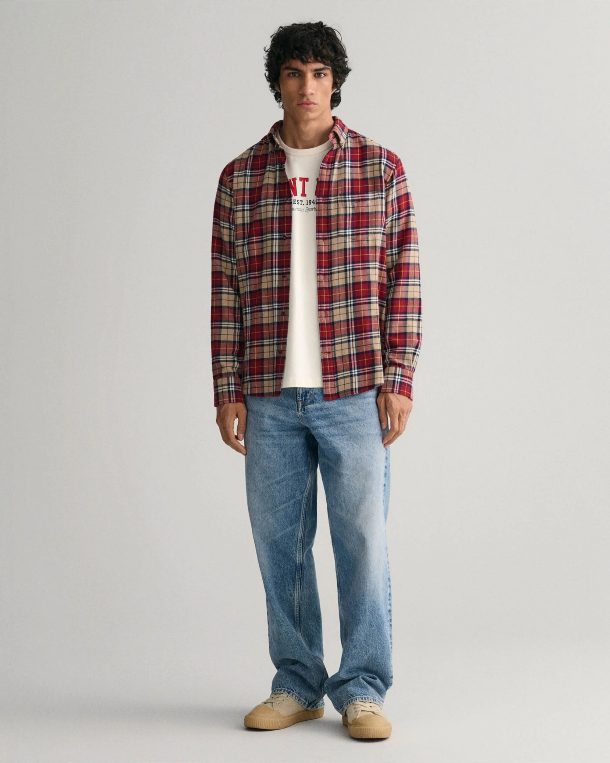 Regular Fit Checked Flannel Shirt - Image 12