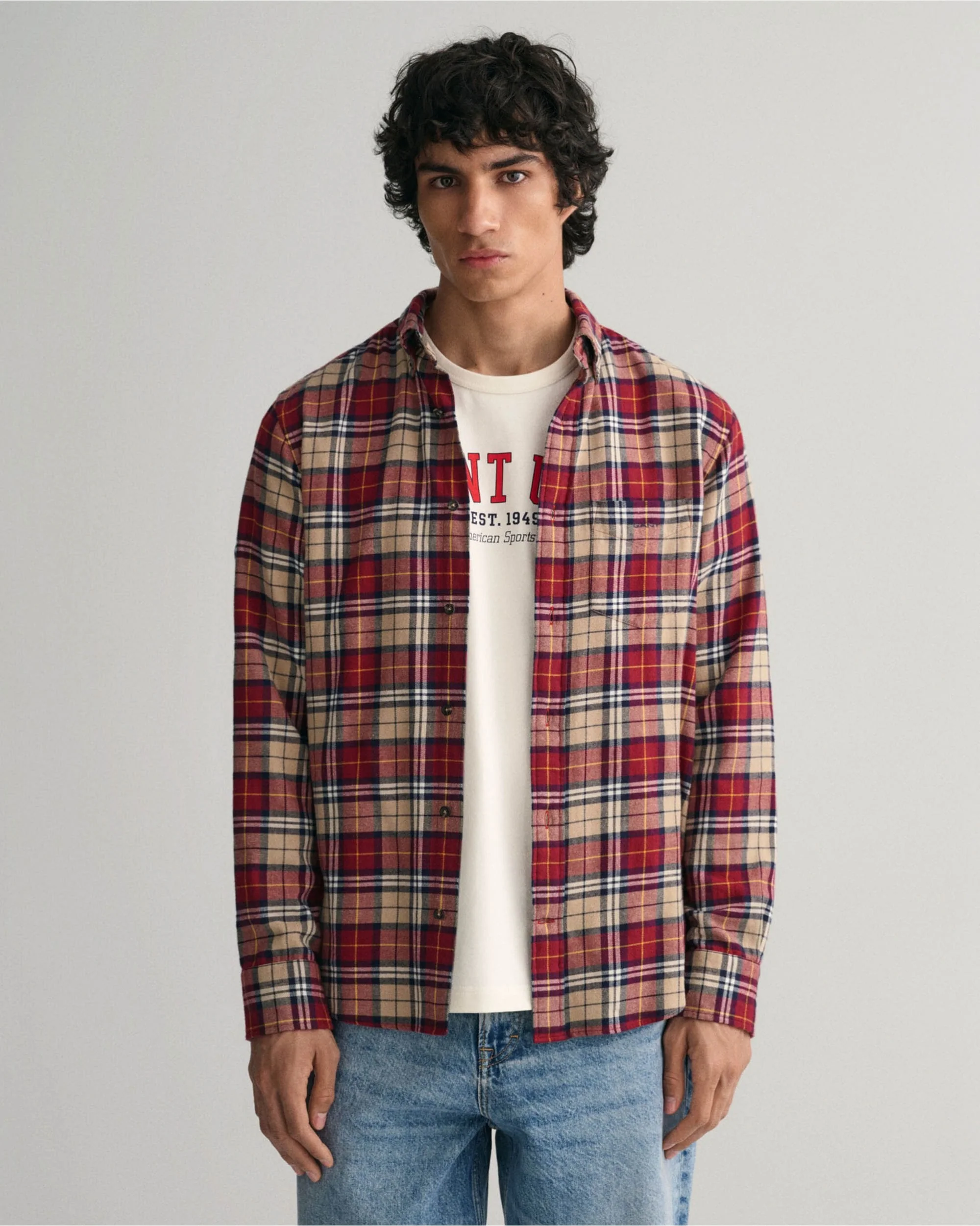 Regular Fit Checked Flannel Shirt - Image 15