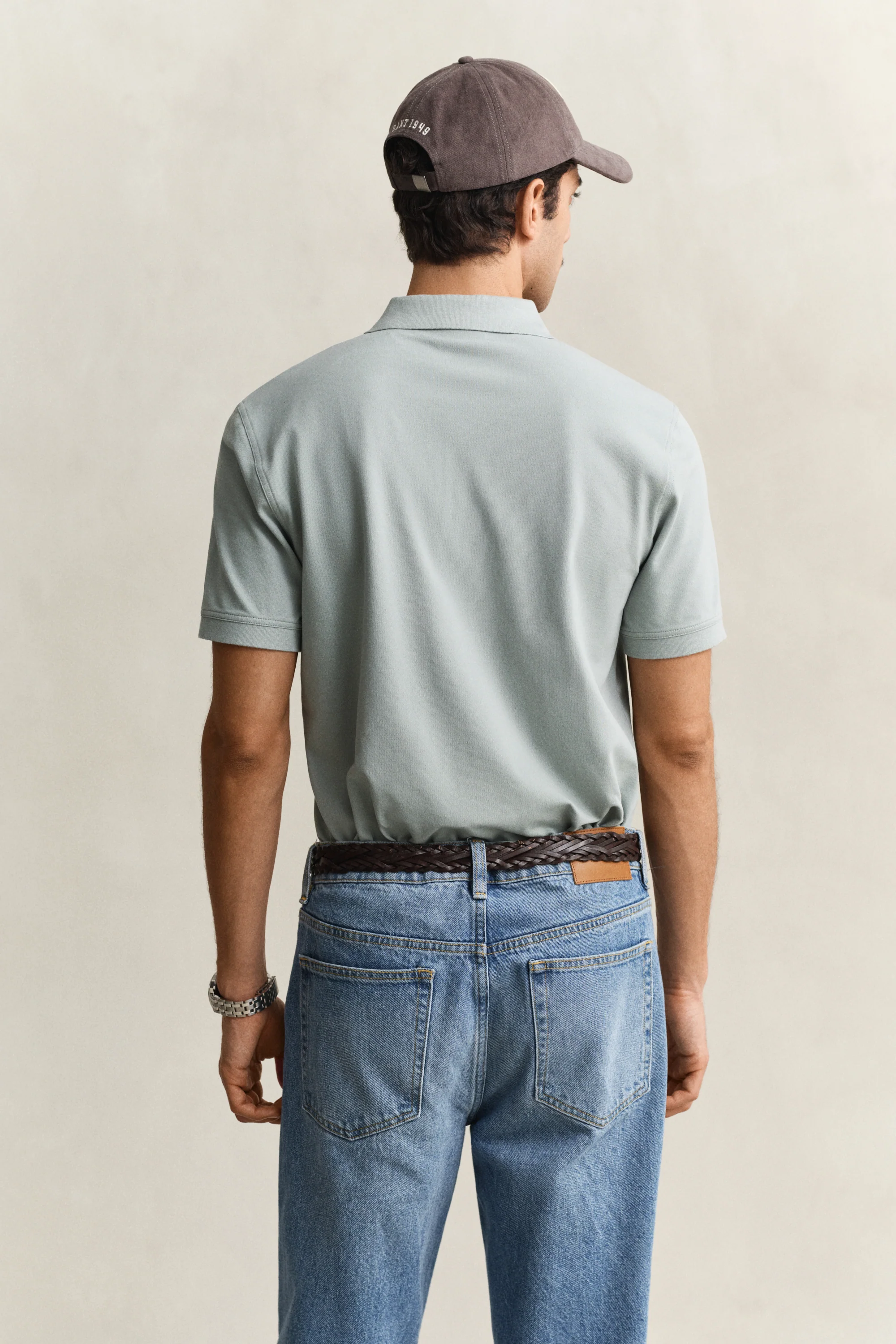 Regular Fit Contrast Pique Polo Shirt - Image 15