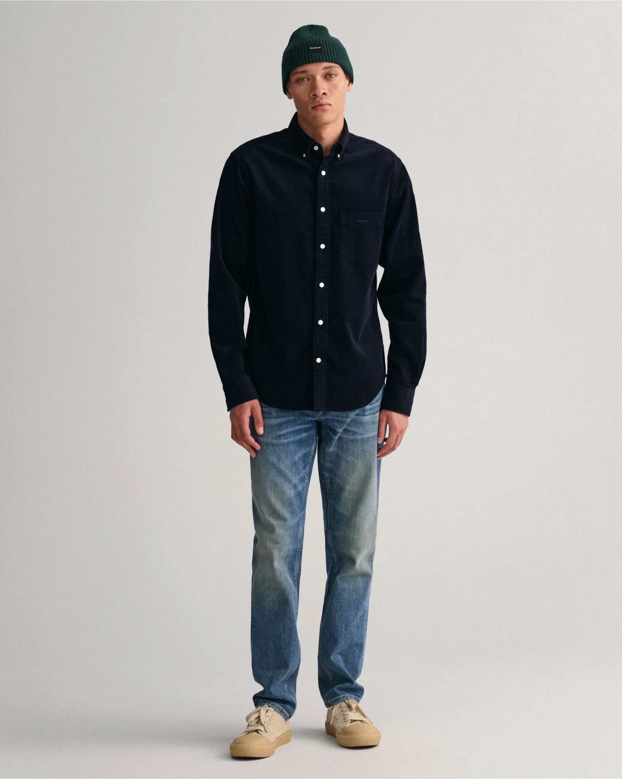 Regular Fit Corduroy Shirt - Image 4