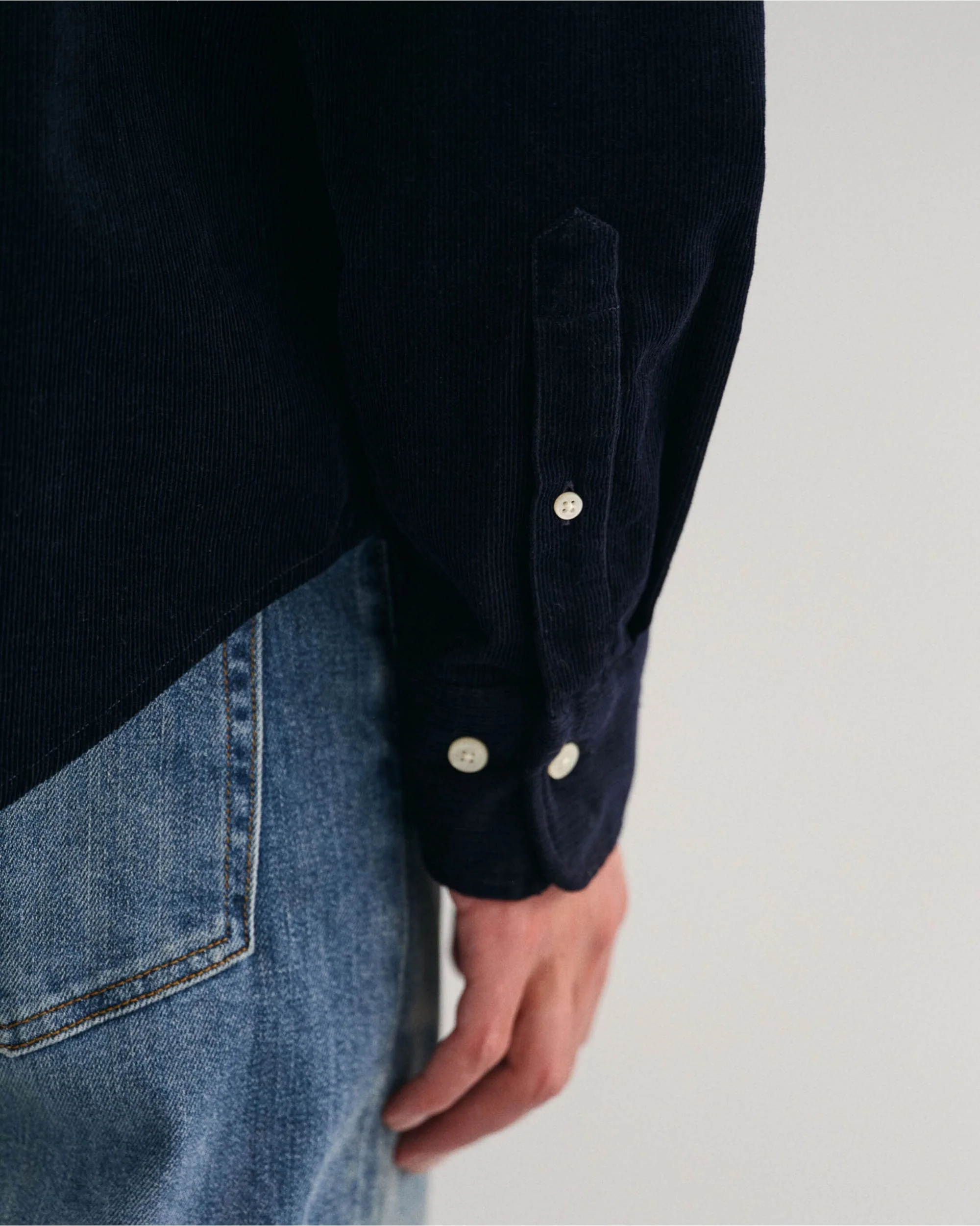 Regular Fit Corduroy Shirt - Image 7