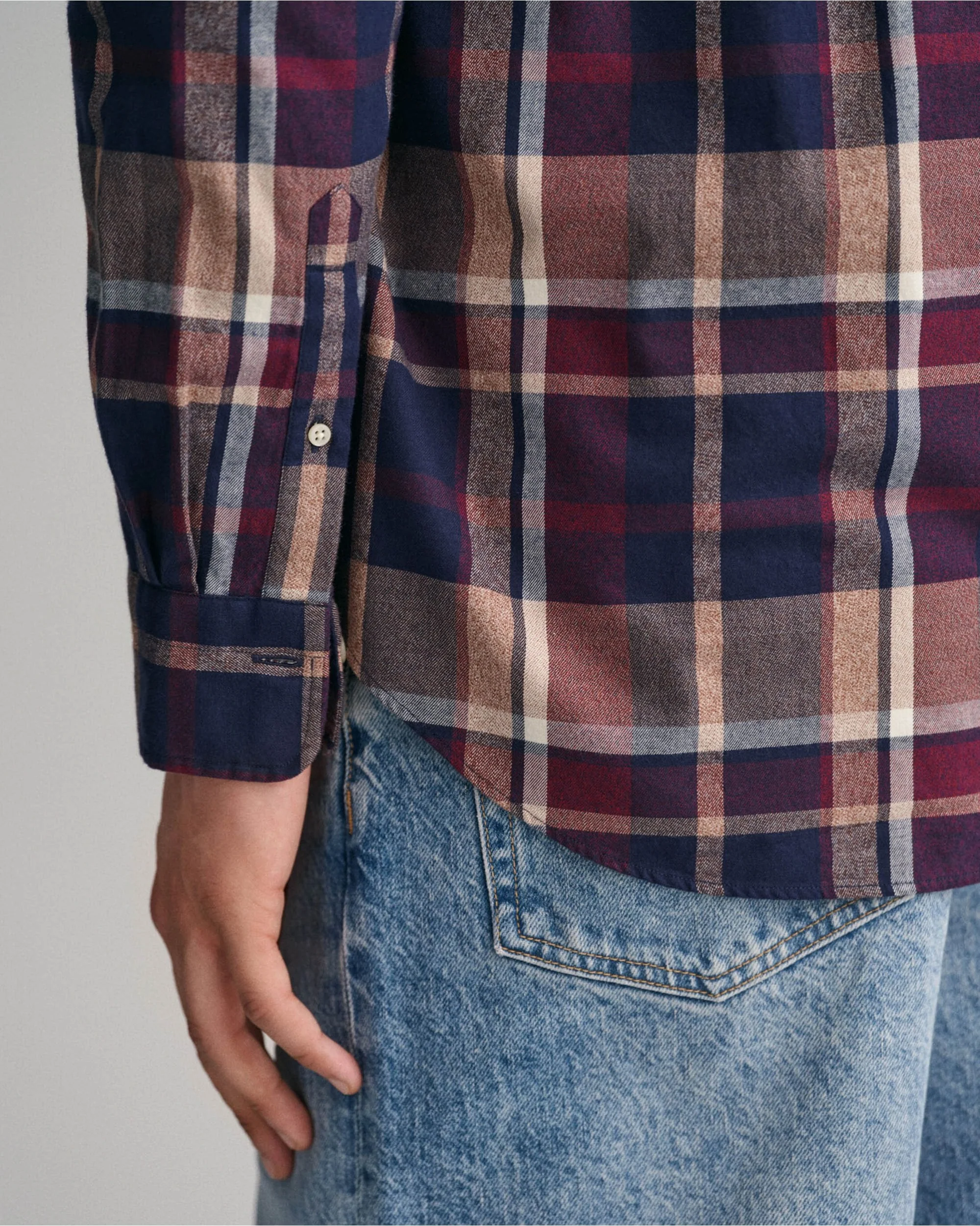 Regular Fit Jaspe Check Shirt - Image 5
