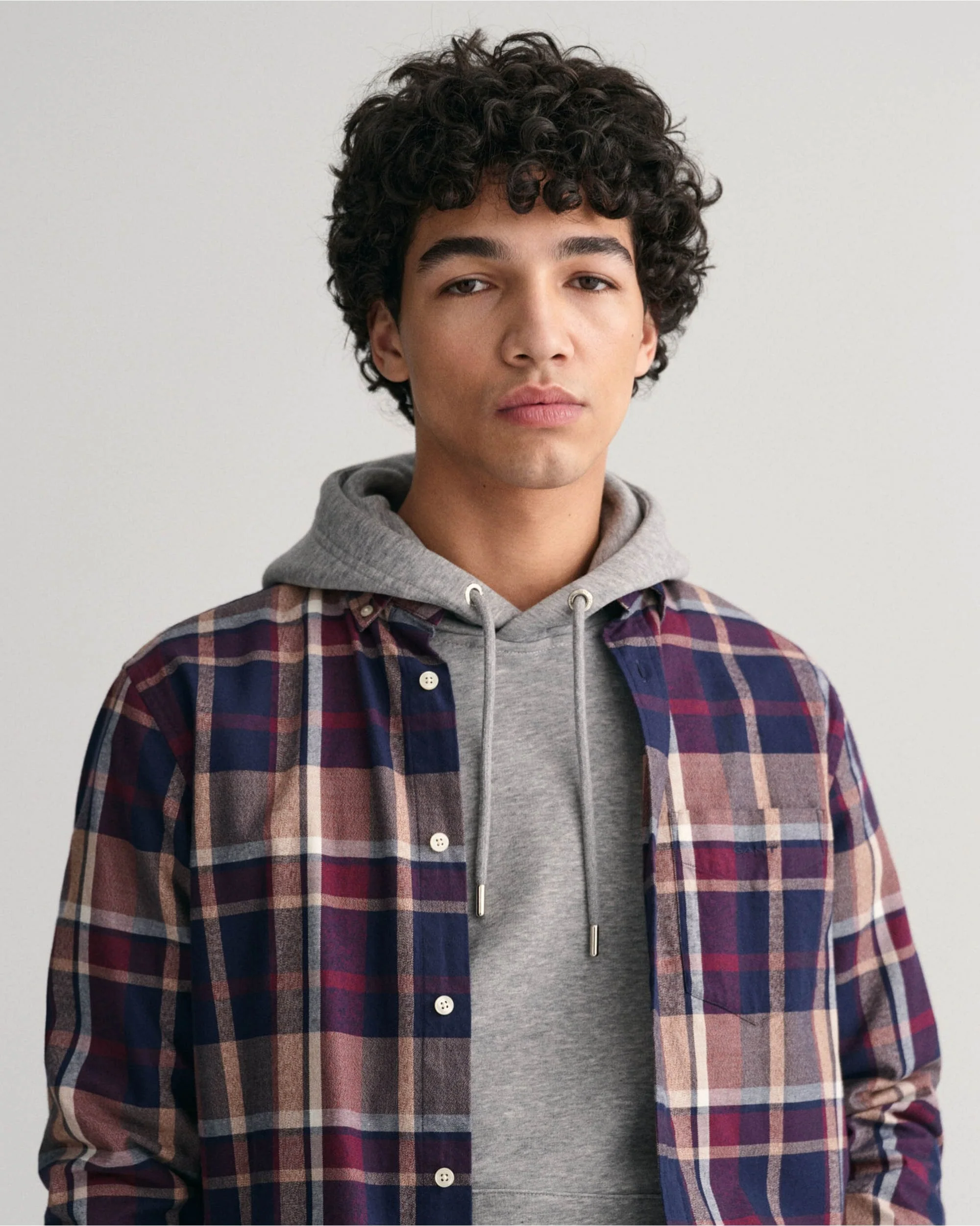 Regular Fit Jaspe Check Shirt - Image 6