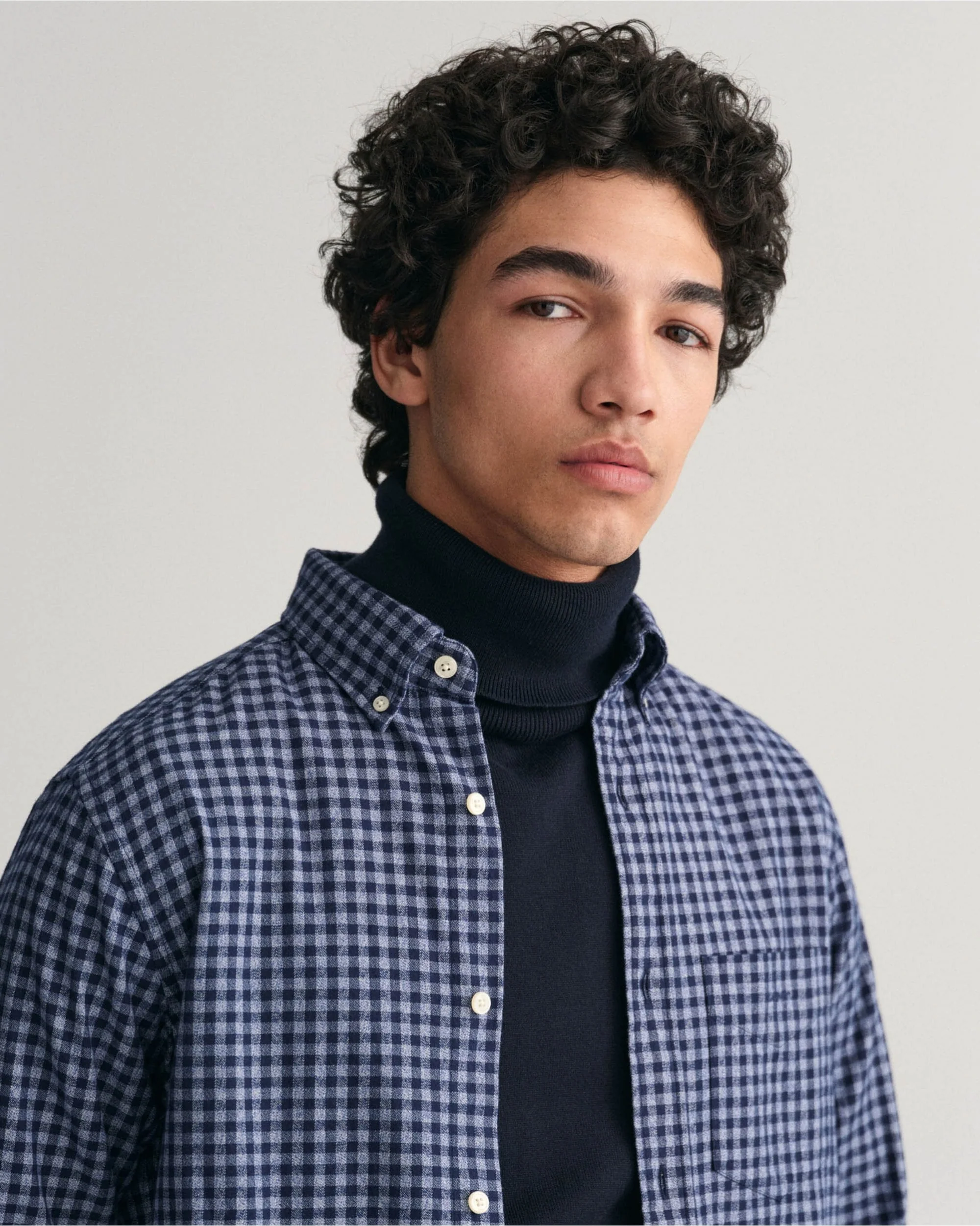 Regular Fit Jaspe Yarn Gingham Shirt - Image 7