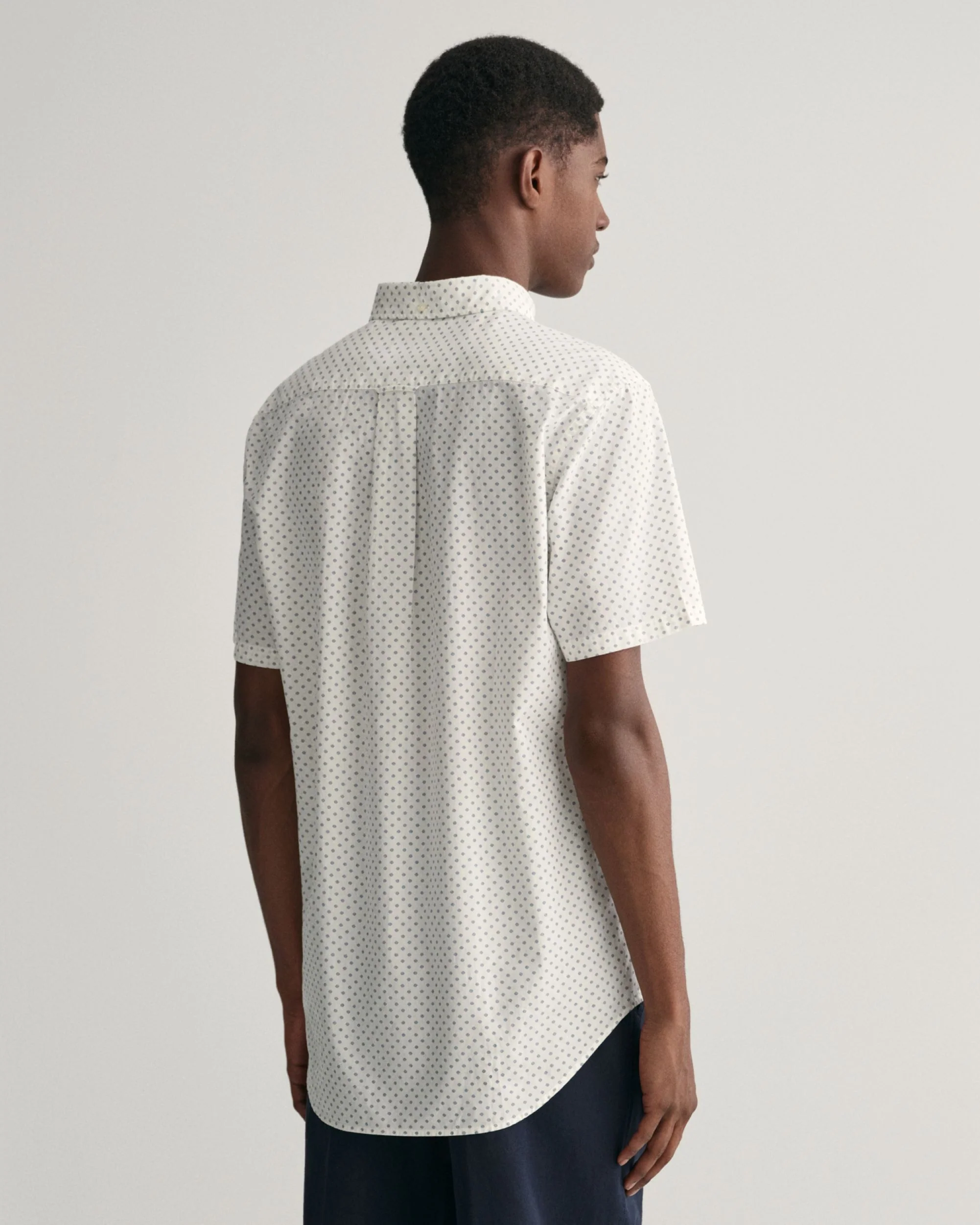 Regular Fit Micro Print Shirt - Image 3