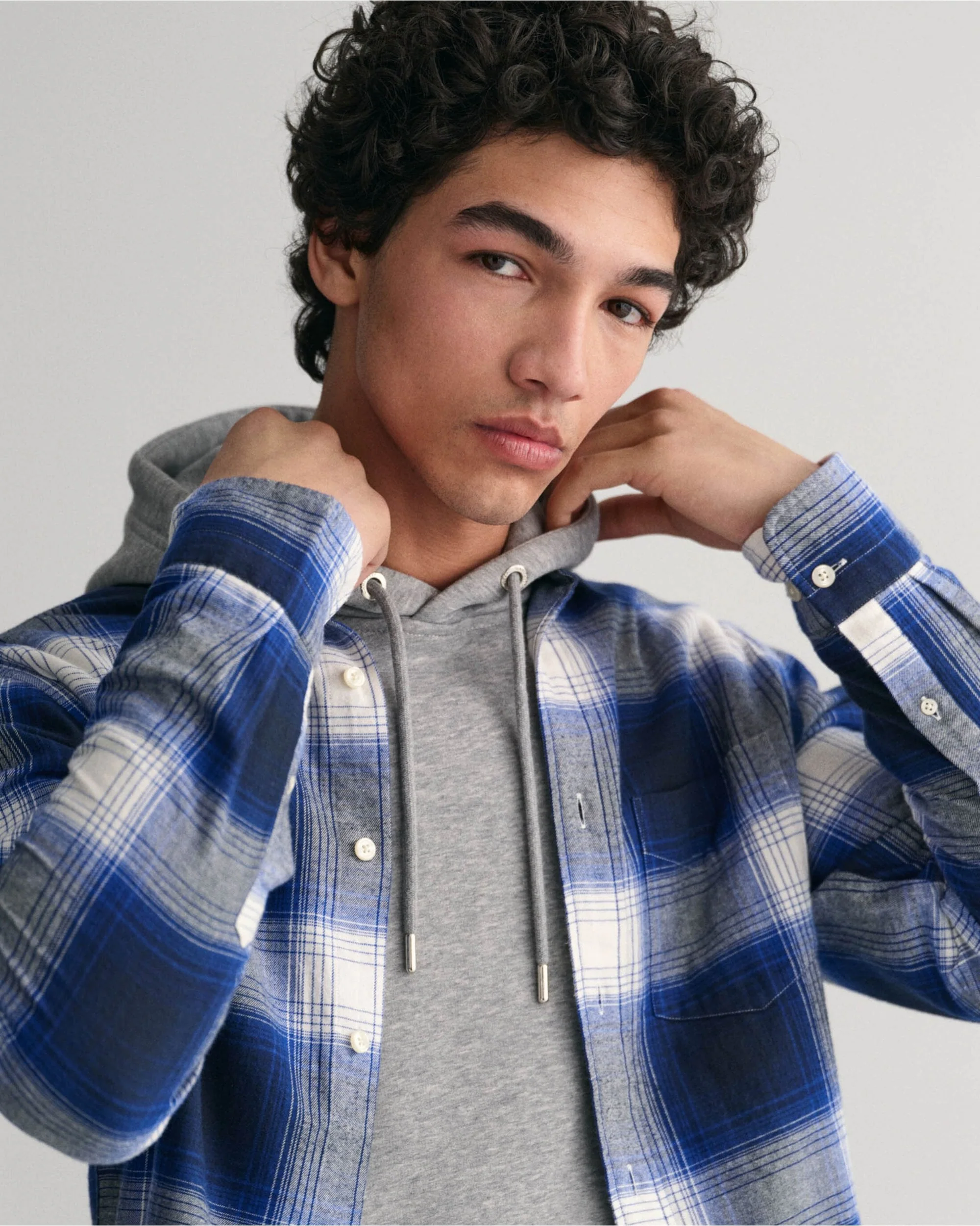 Regular Fit Shadow Check Flannel Shirt - Image 5