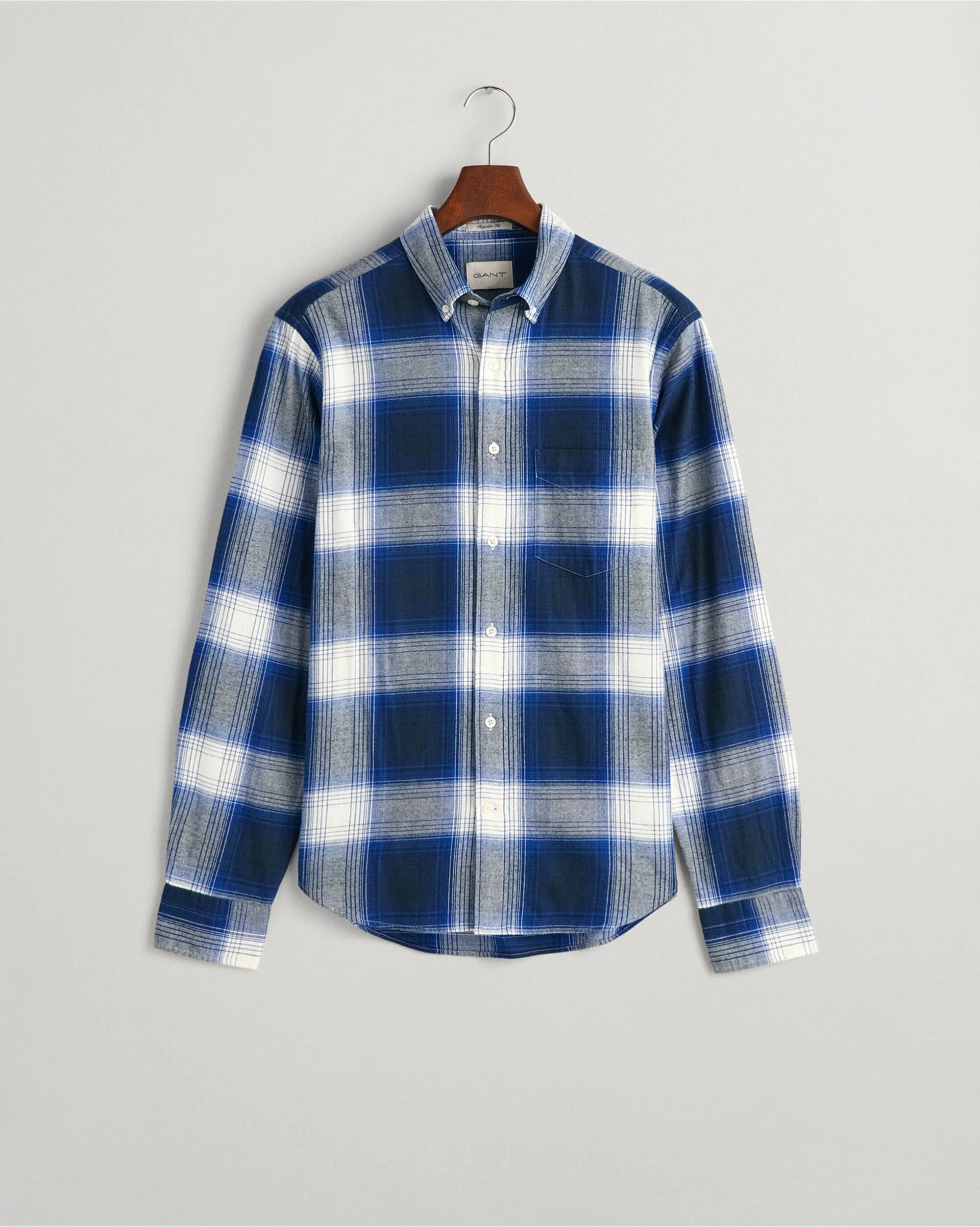 Regular Fit Shadow Check Flannel Shirt - Image 9