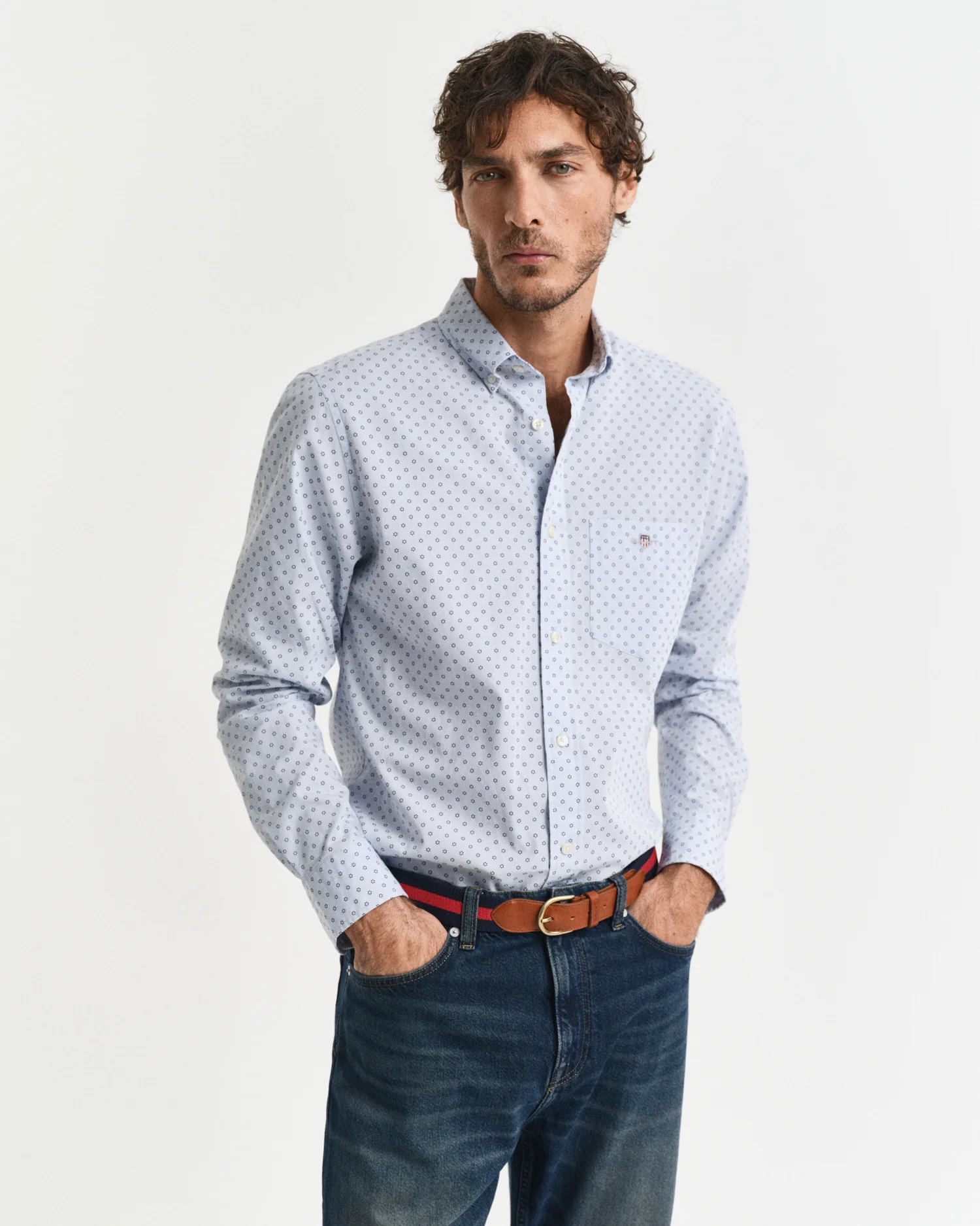 Regular Micro Print Shirt - Image 2