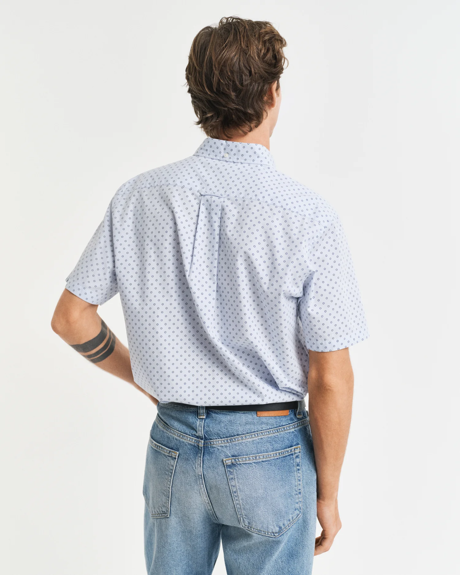 Regular Micro Print Short Sleeve Shirt - Image 2