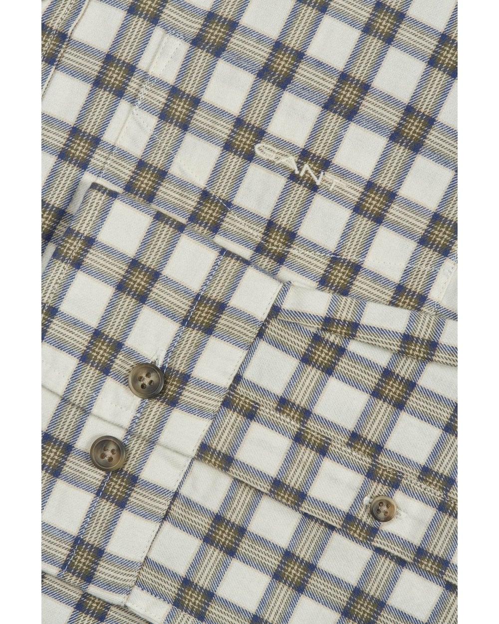 Regular Micro Tartan Flannel Shirt - Image 4