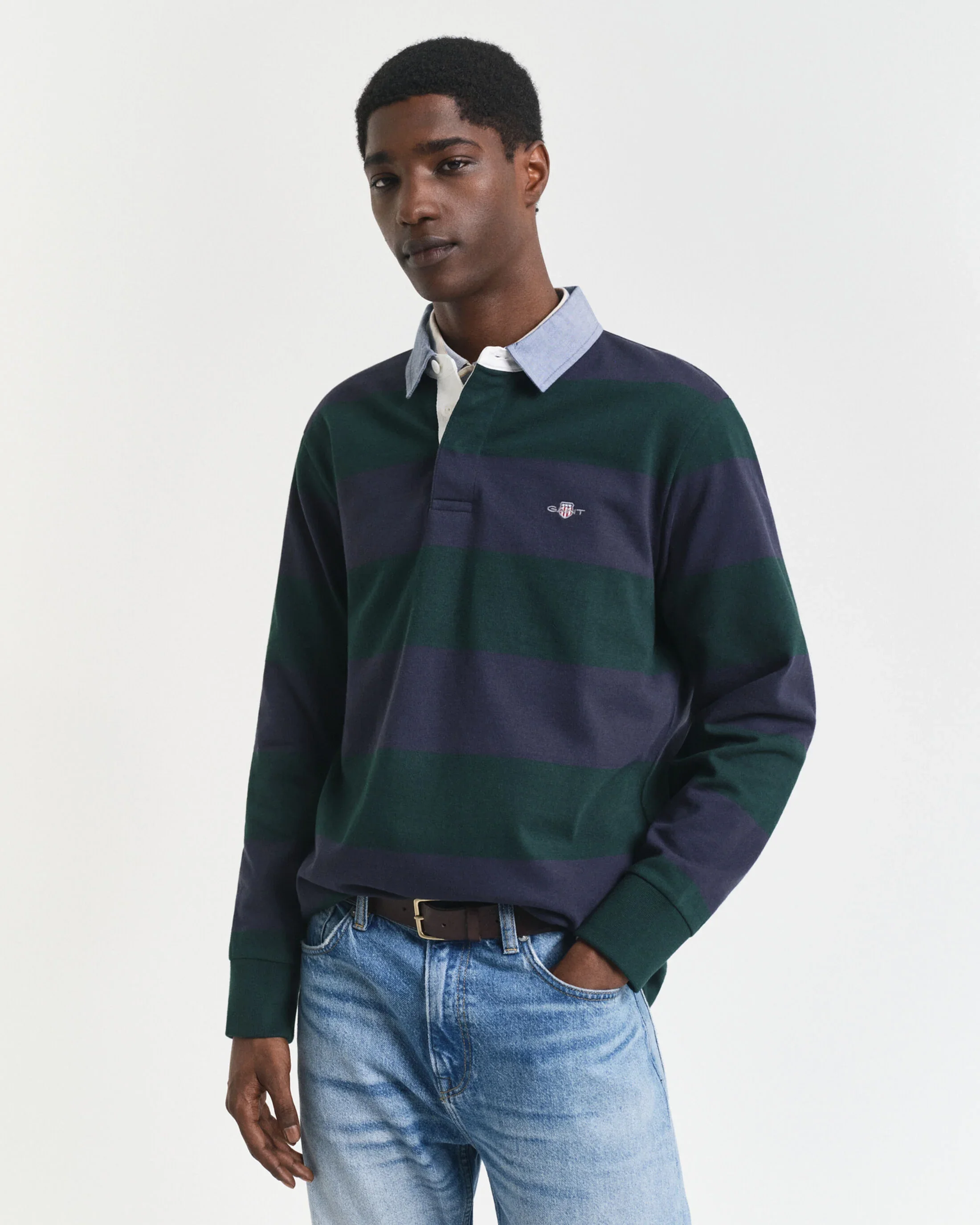 Striped Chambray Heavy Rugger - Image 4