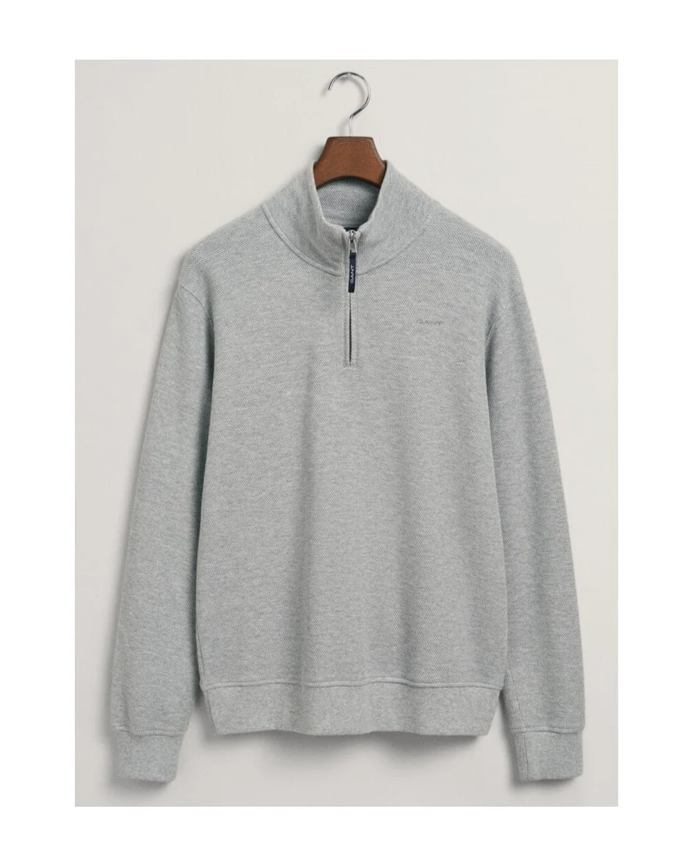 Waffle Texture Half-Zip Sweater - Image 13