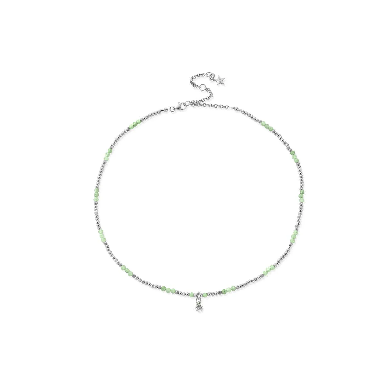 Glistening Flower Bud Aventurine Choker Necklace