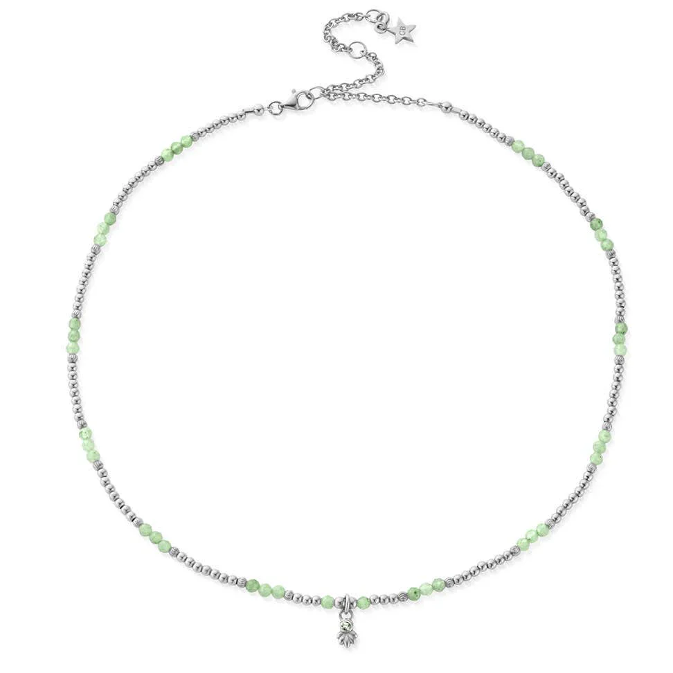 Glistening Flower Bud Aventurine Choker Necklace - Image 2