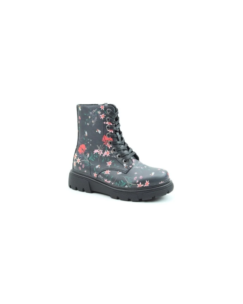 Justina2 Bee Flower Print Ankle Boot - Image 2