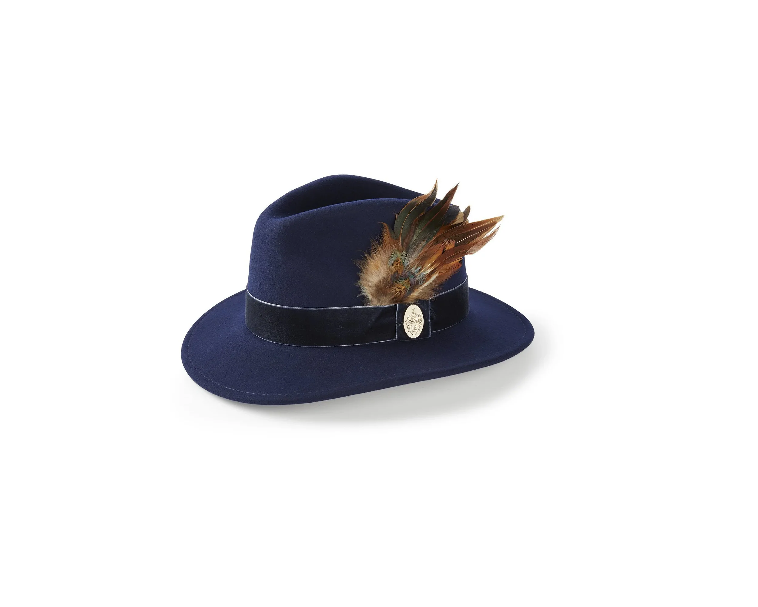Chelsworth Fedora Bronze Luxe Feather