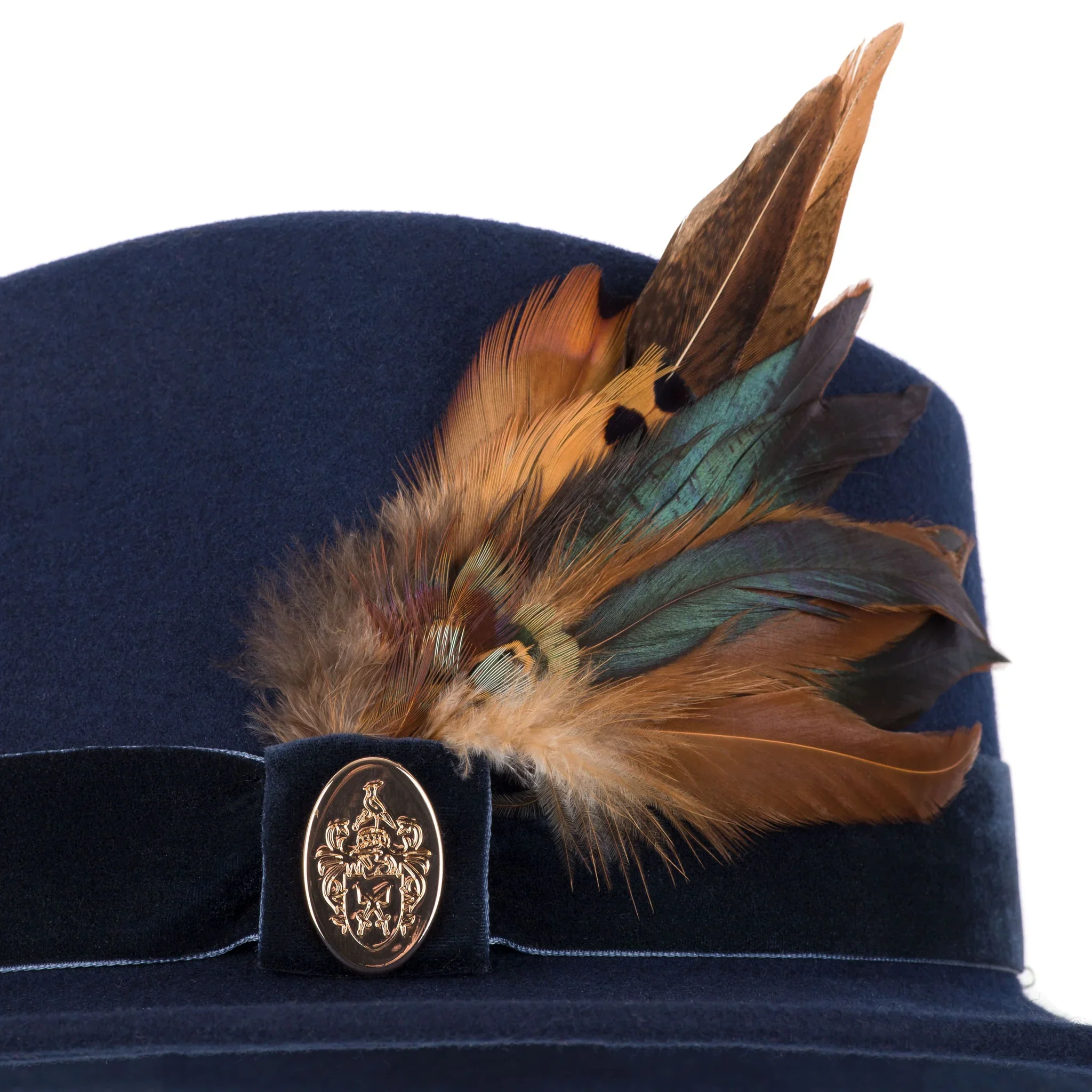 Chelsworth Fedora Bronze Luxe Feather - Image 8