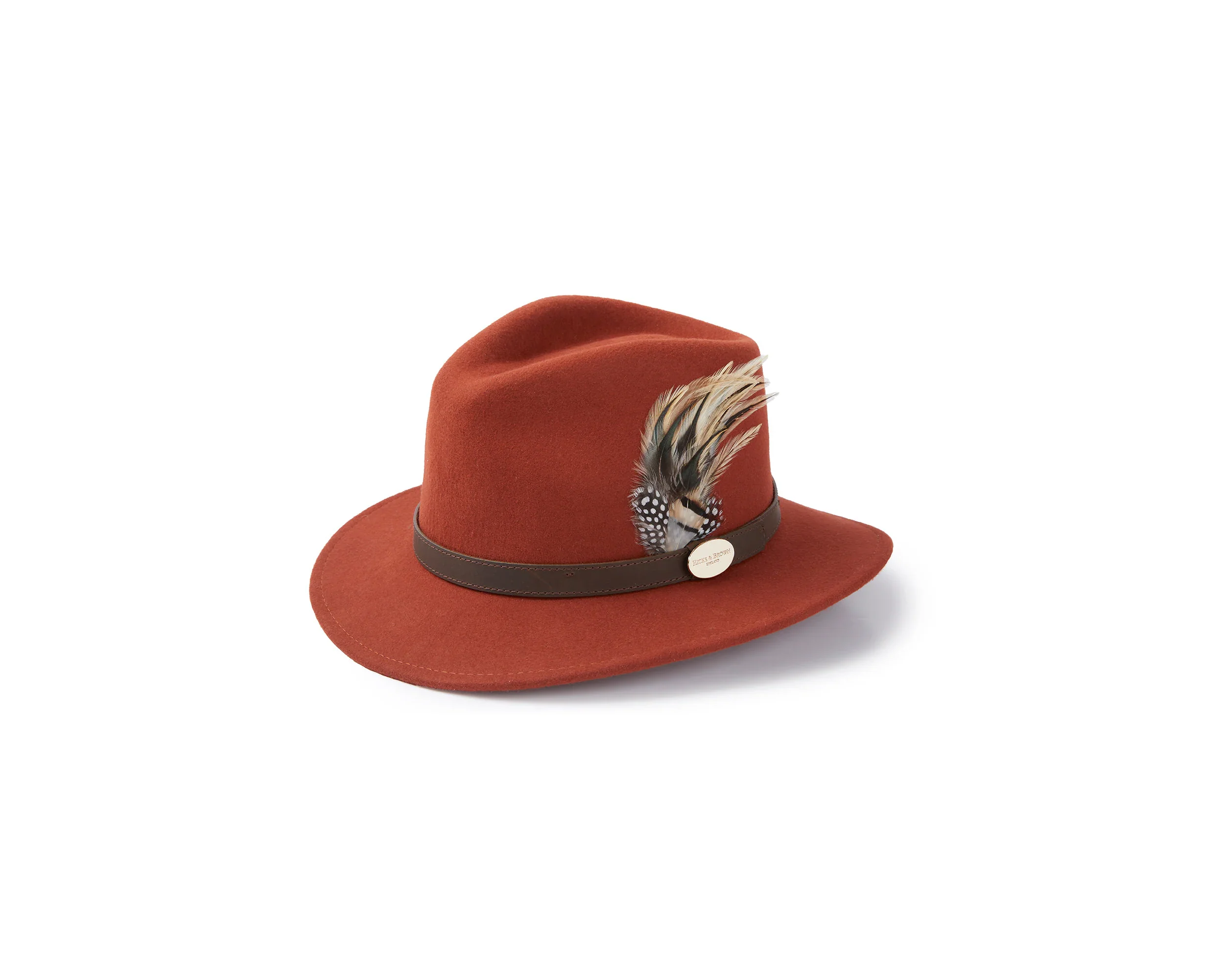Suffolk Fedora Fawn Side Feather - Image 2