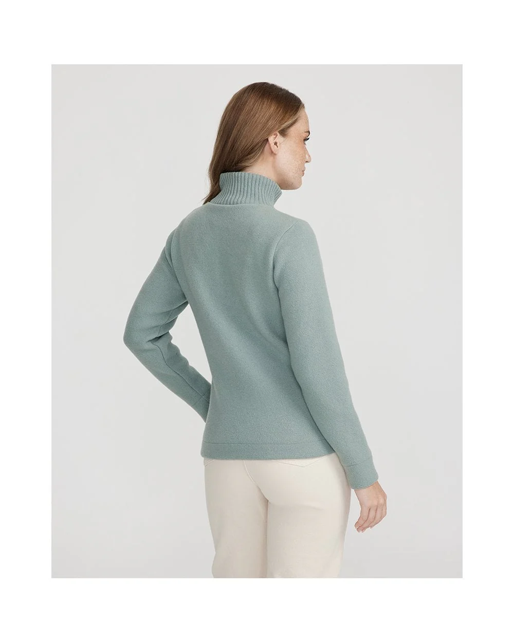 Claire Full Zip Knitted Windproof Sweater - Image 3