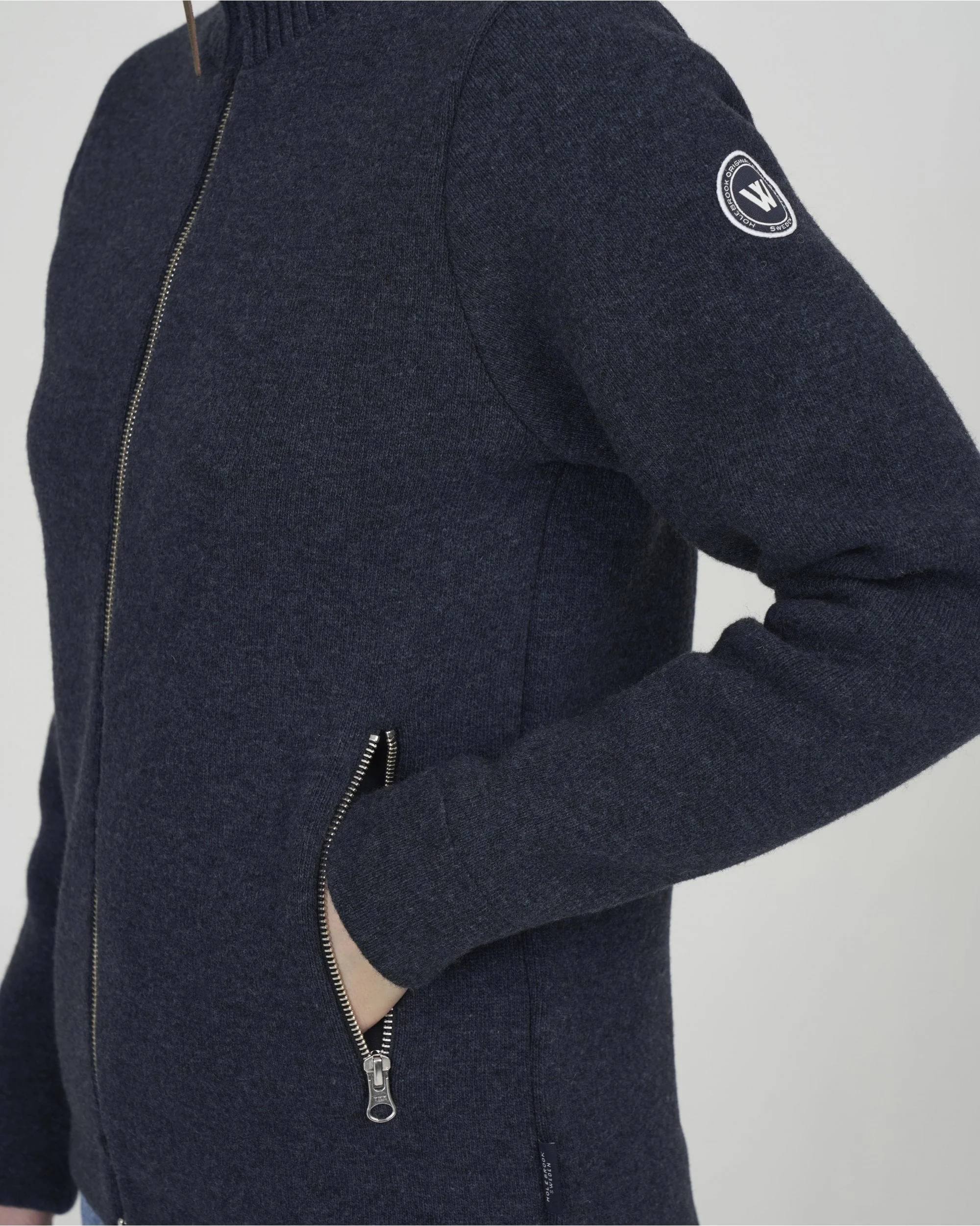 Claire Full Zip Knitted Windproof Sweater - Image 6