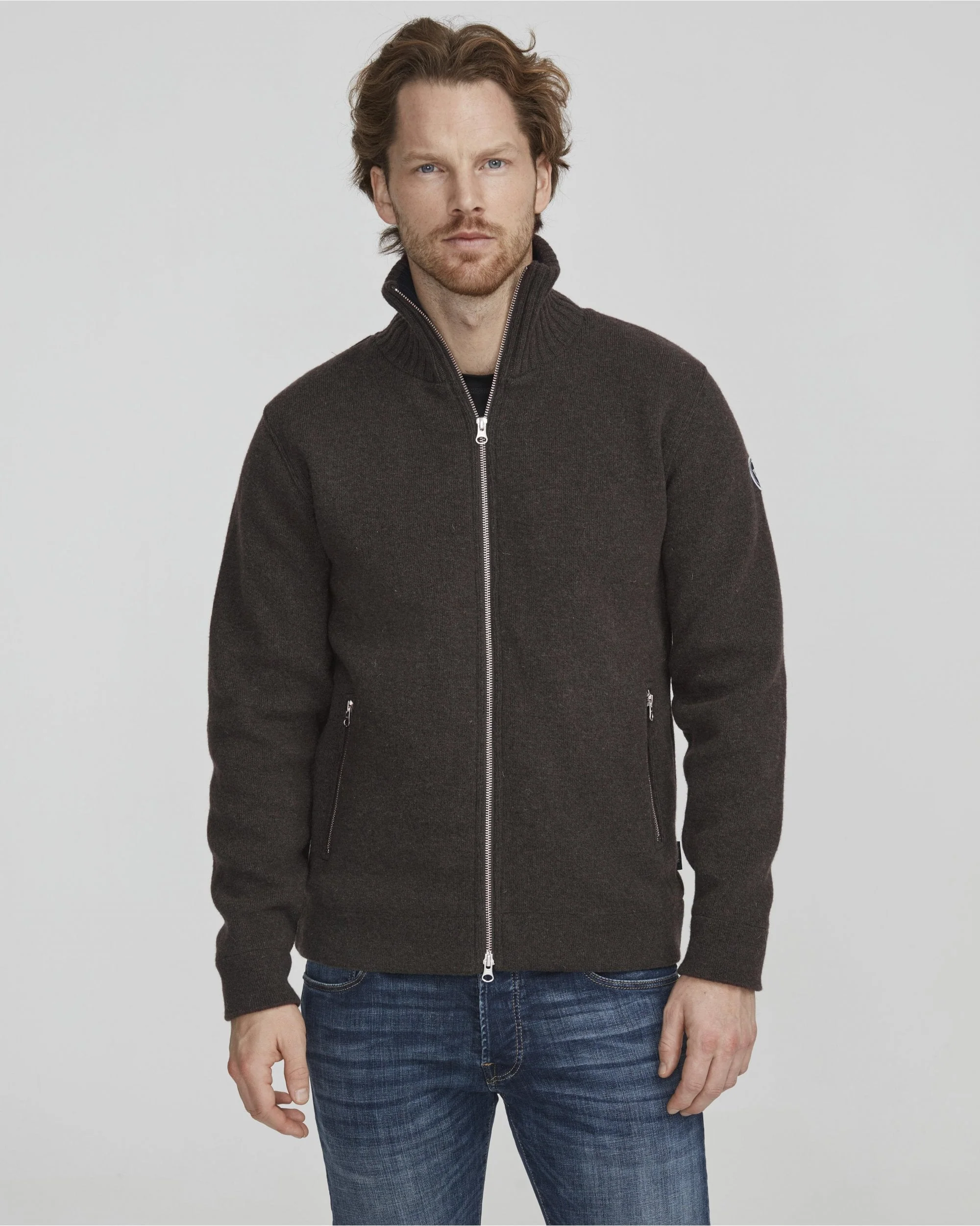 Men's Full Zip Knitted Sweater - Image 15