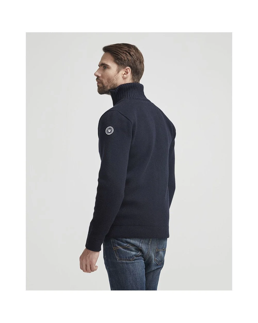 Men's Full Zip Knitted Sweater - Image 4