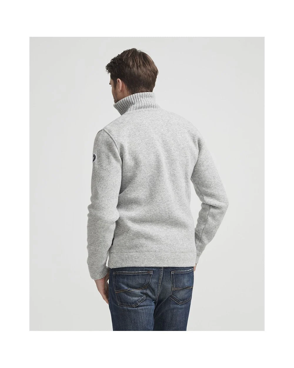 Men's Full Zip Knitted Sweater - Image 5