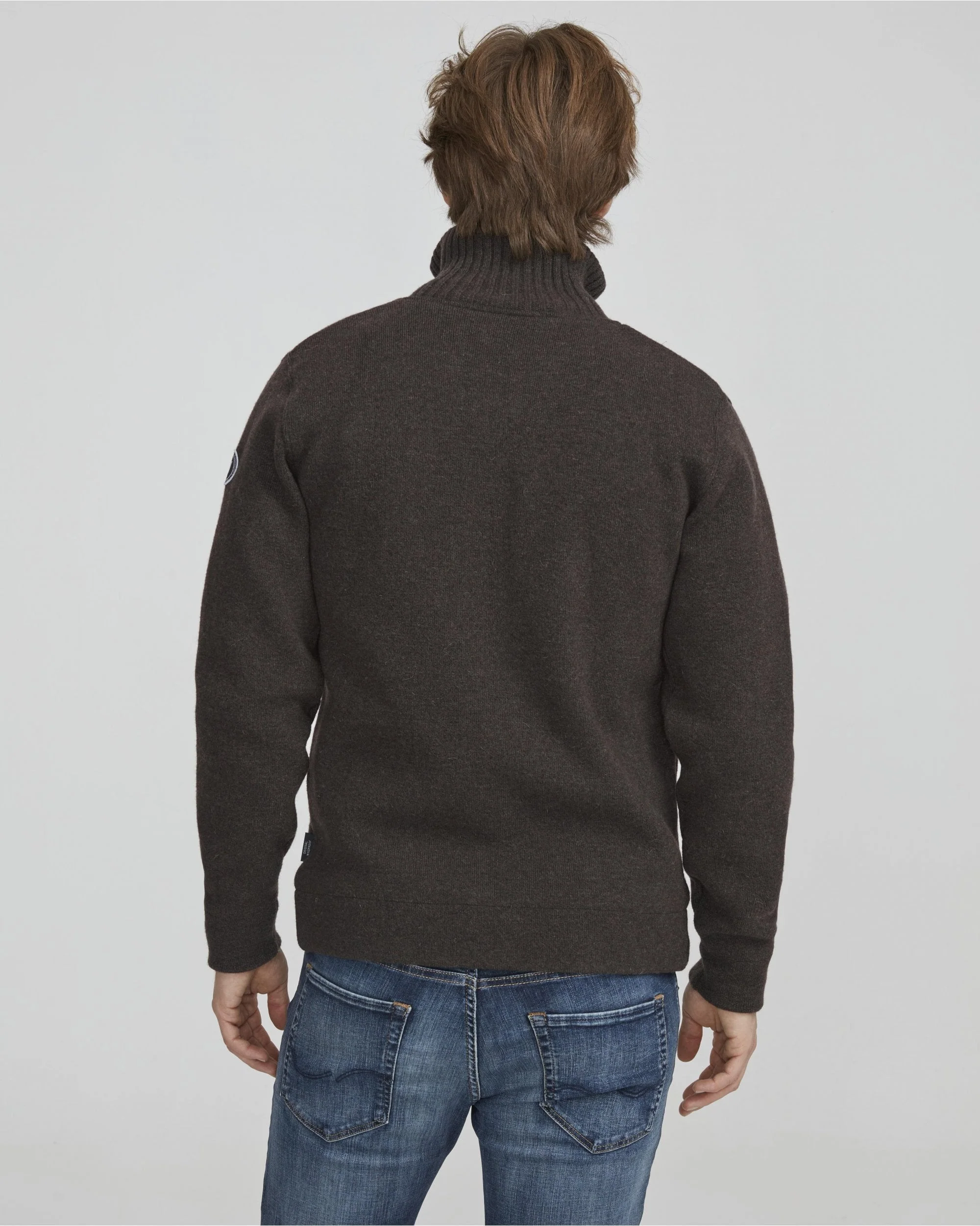 Men's Full Zip Knitted Sweater - Image 6