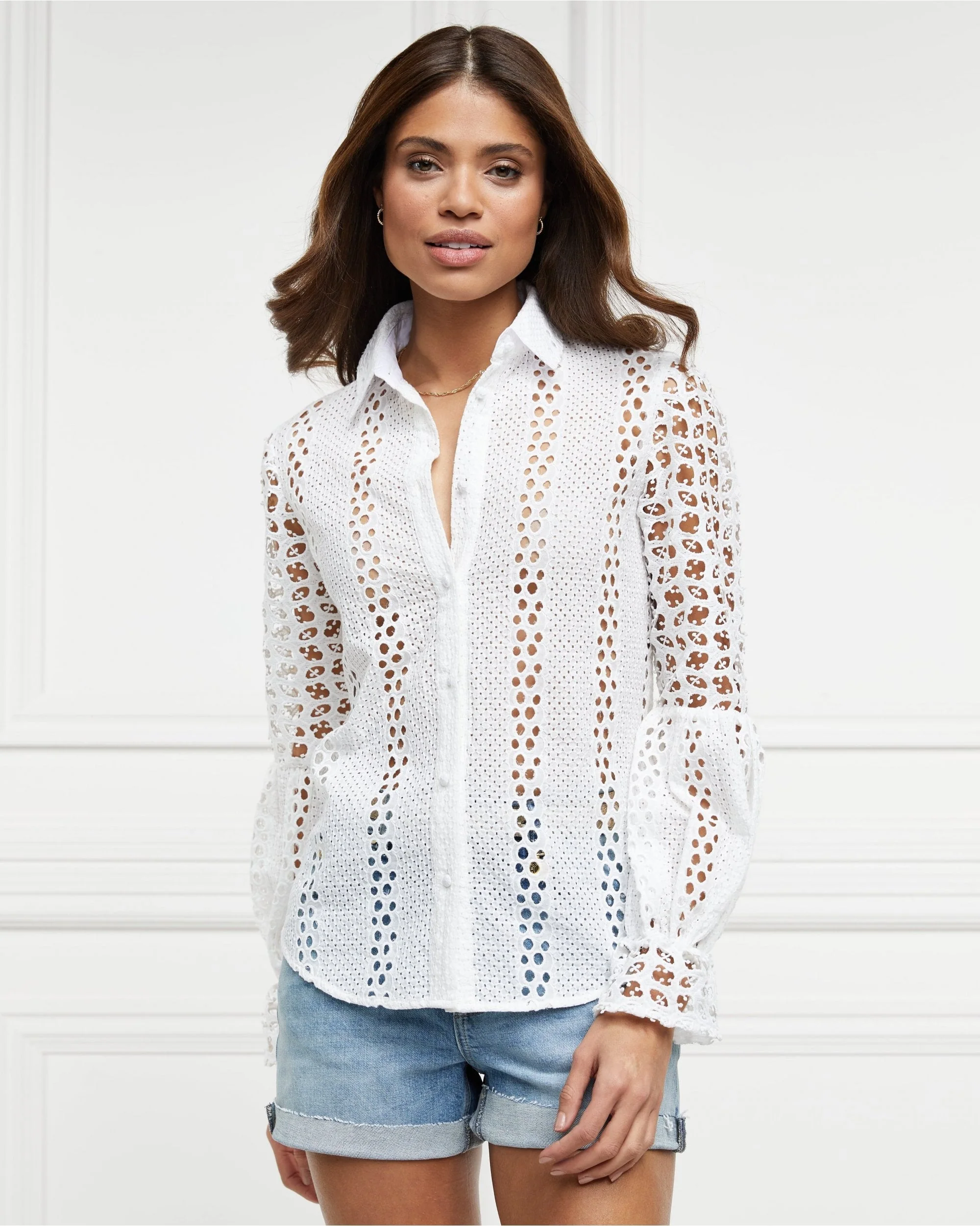 Broderie Lace Shirt - Image 7