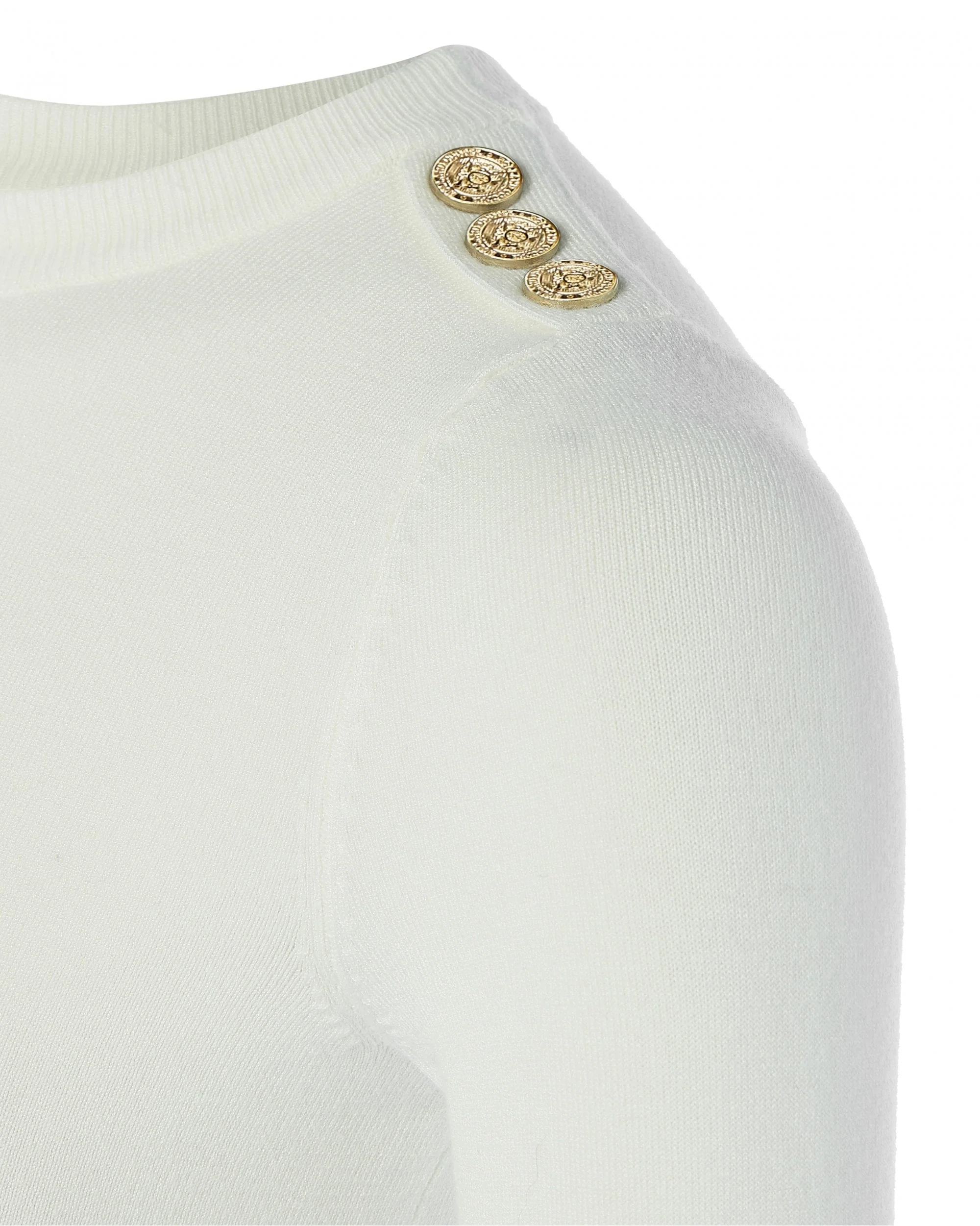 Buttoned Knit Crew Neck - Image 8
