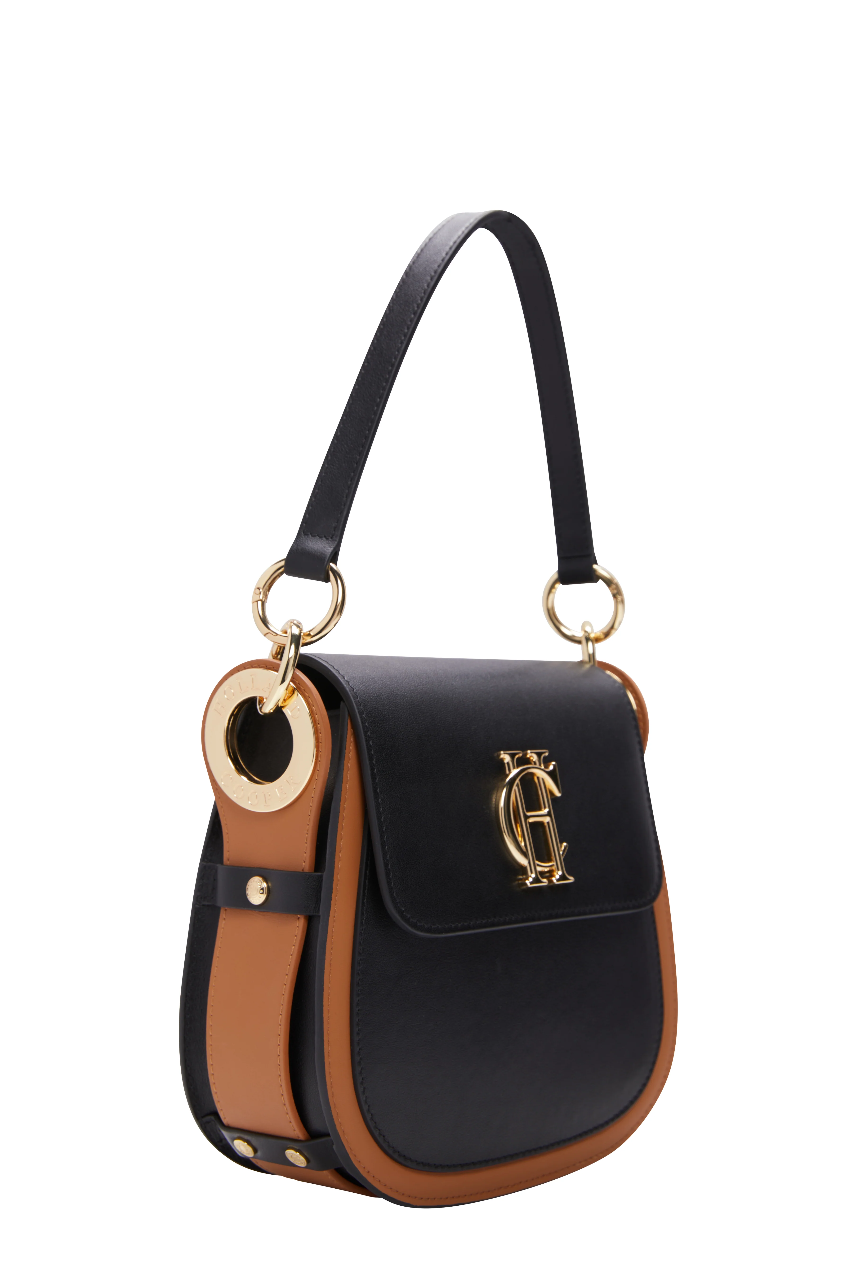 Chelsea Saddle Bag (Black/Tan) - Image 4