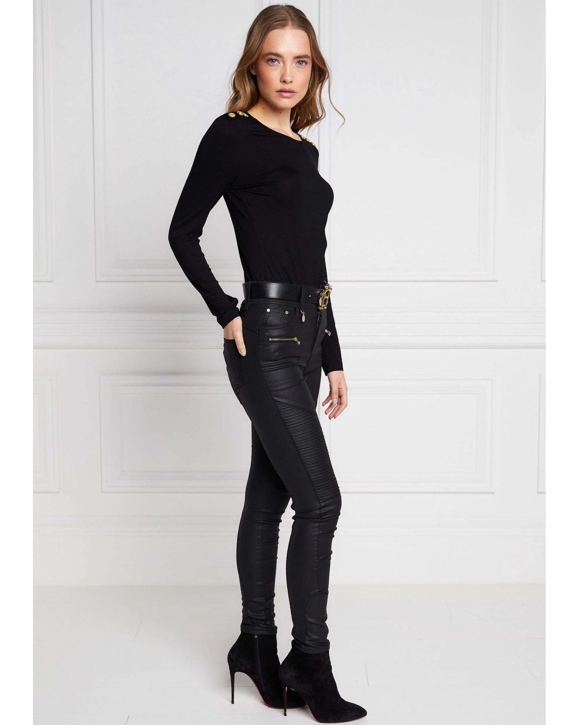 Coated Biker Jean - Image 6