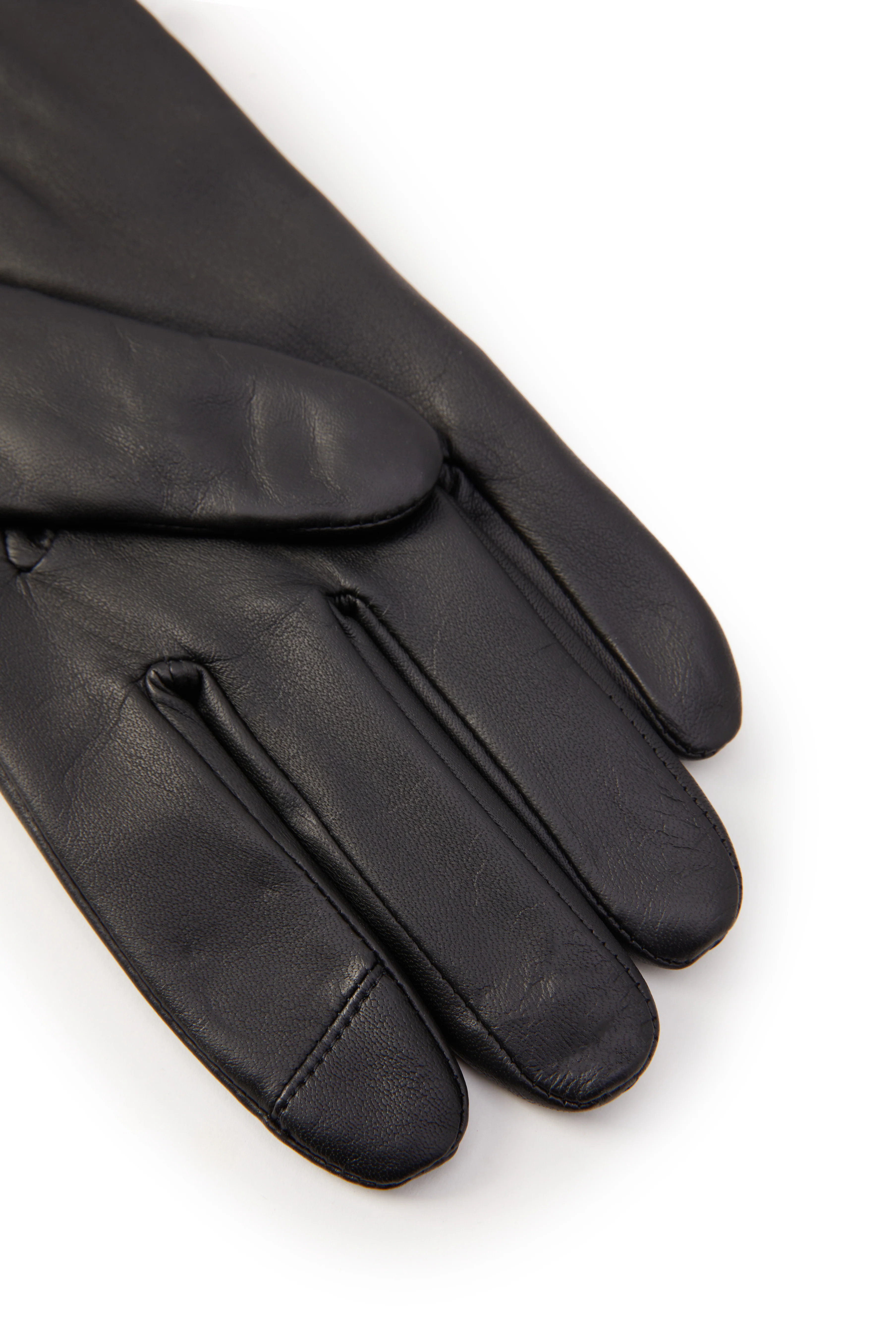 Contrast Leather Gloves - Image 3