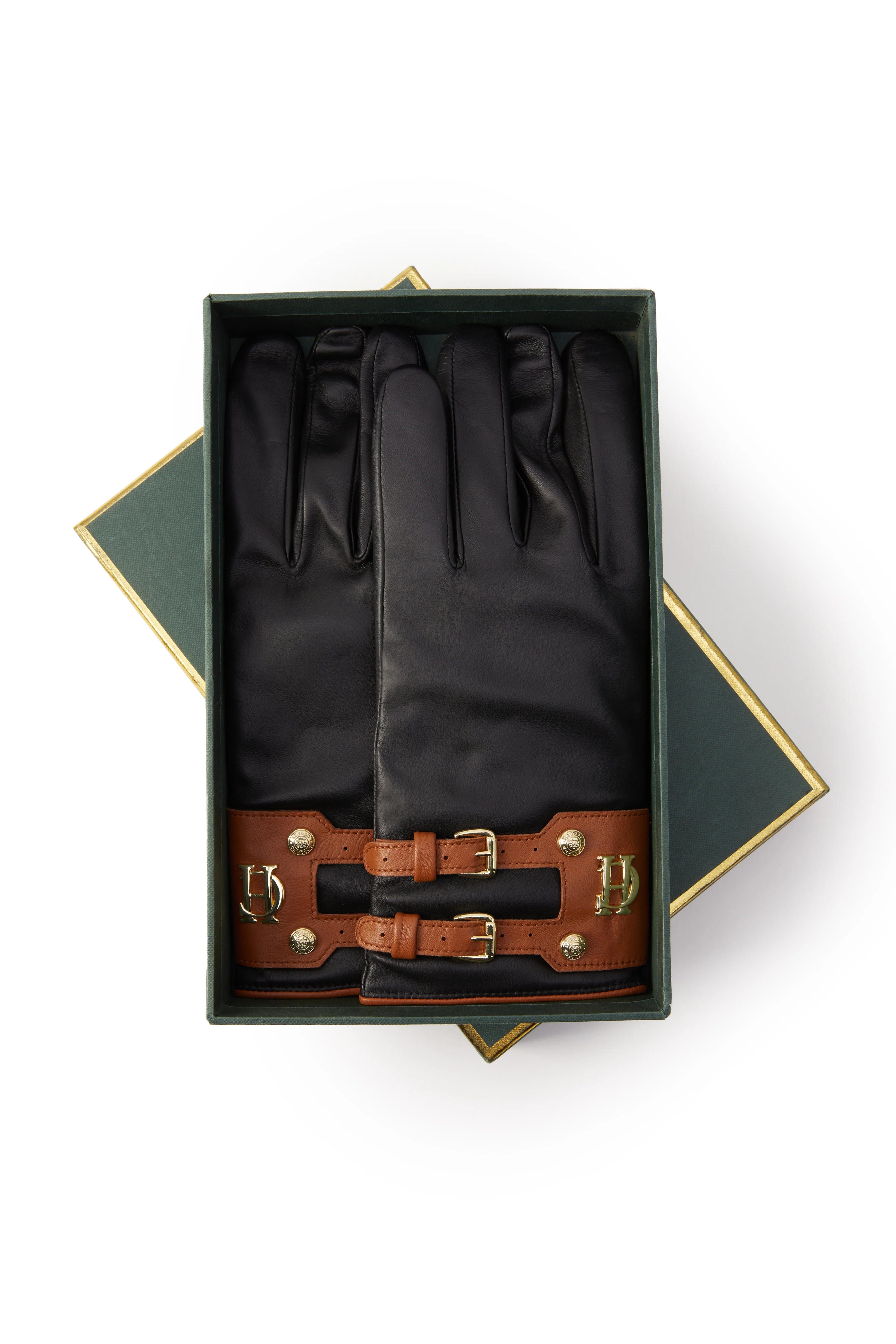 Contrast Leather Gloves - Image 6