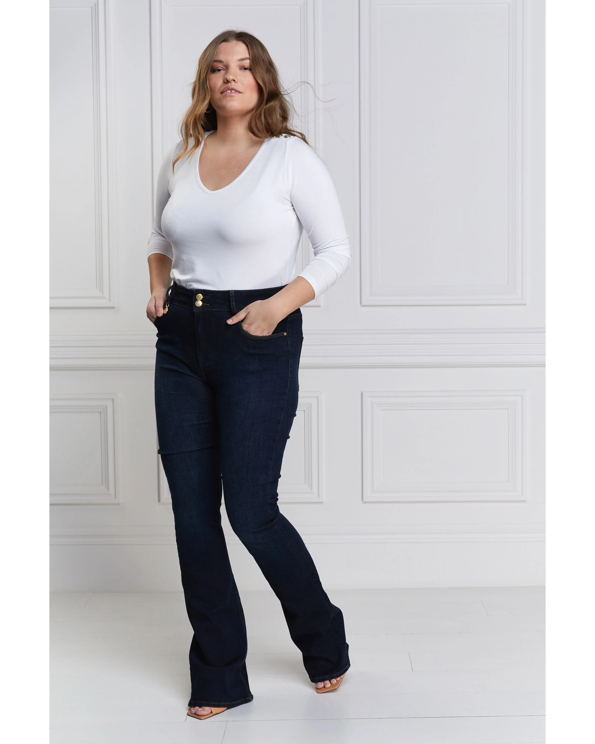 High Rise Flared Jean