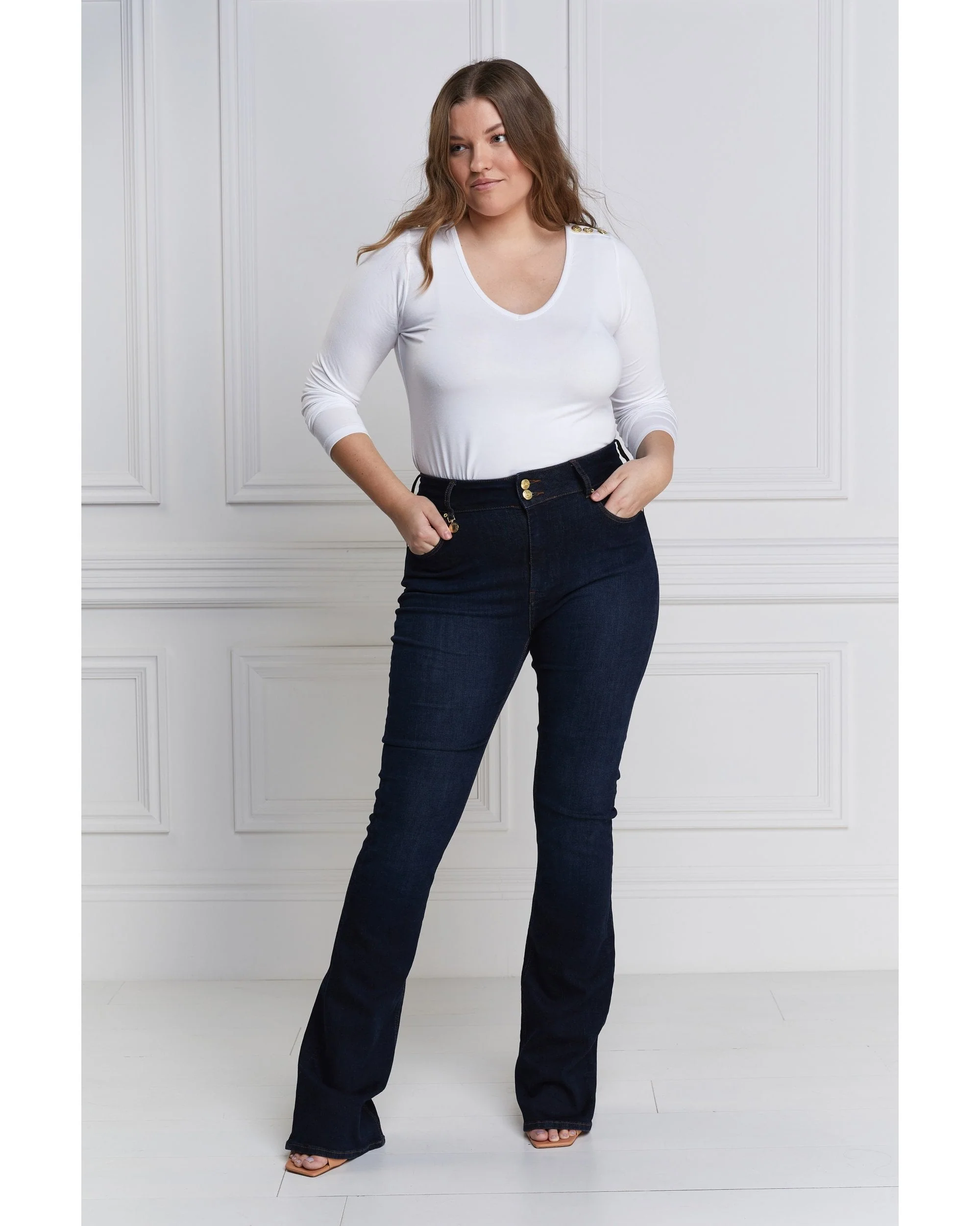 High Rise Flared Jean - Image 10