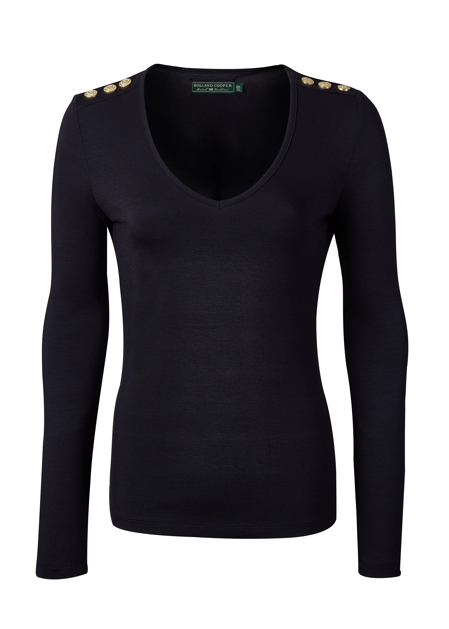 Long Sleeve V-Neck Tee - Image 2