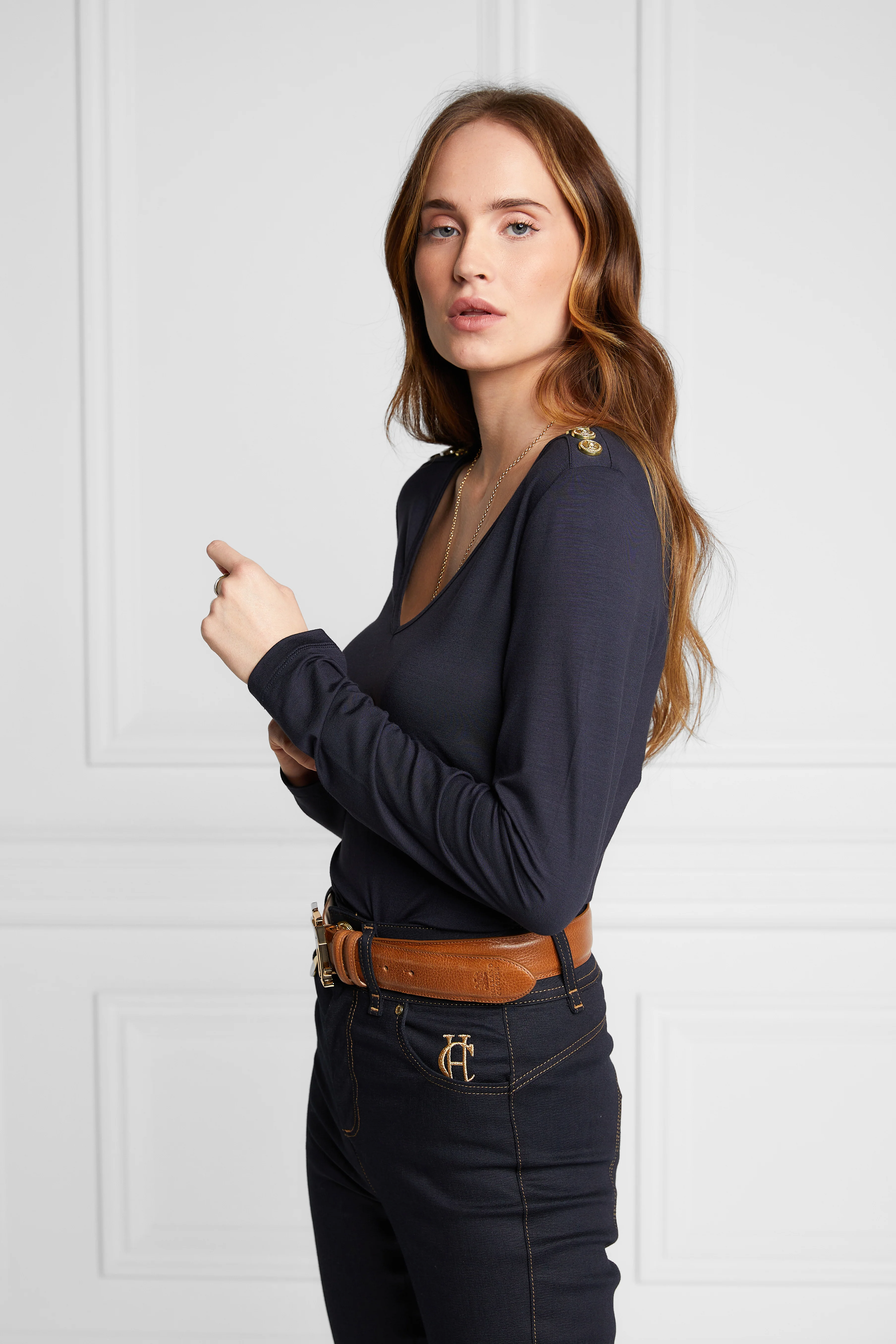 Long Sleeve V-Neck Tee - Image 5
