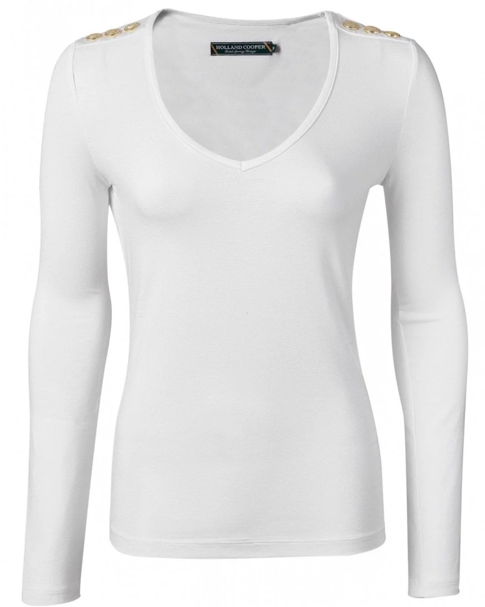 Long Sleeve V-Neck Tee - Image 4