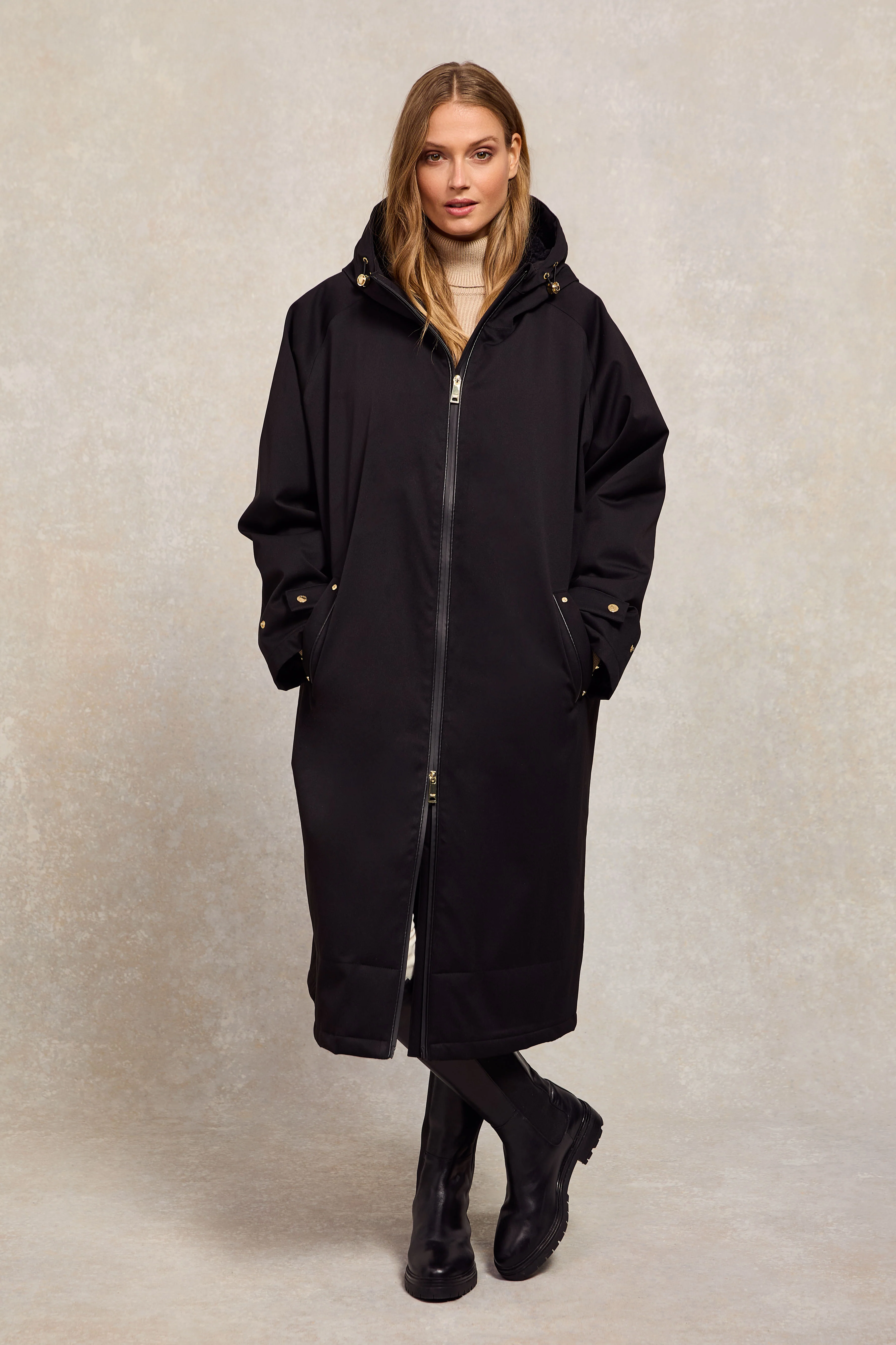 One-Size Waterproof Coat (Black) - Image 3
