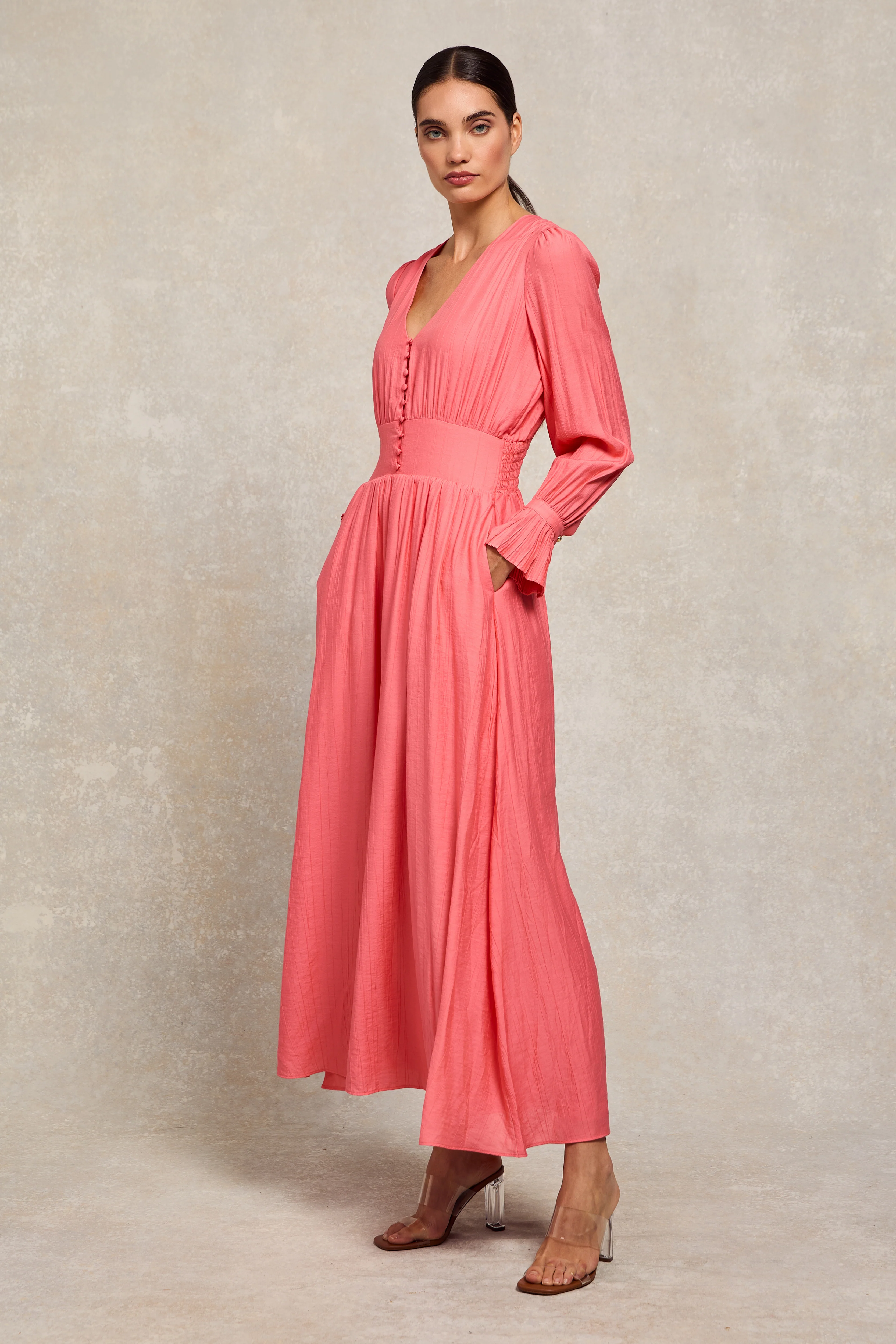 Phoebe V-Neck Maxi Dress - Image 3