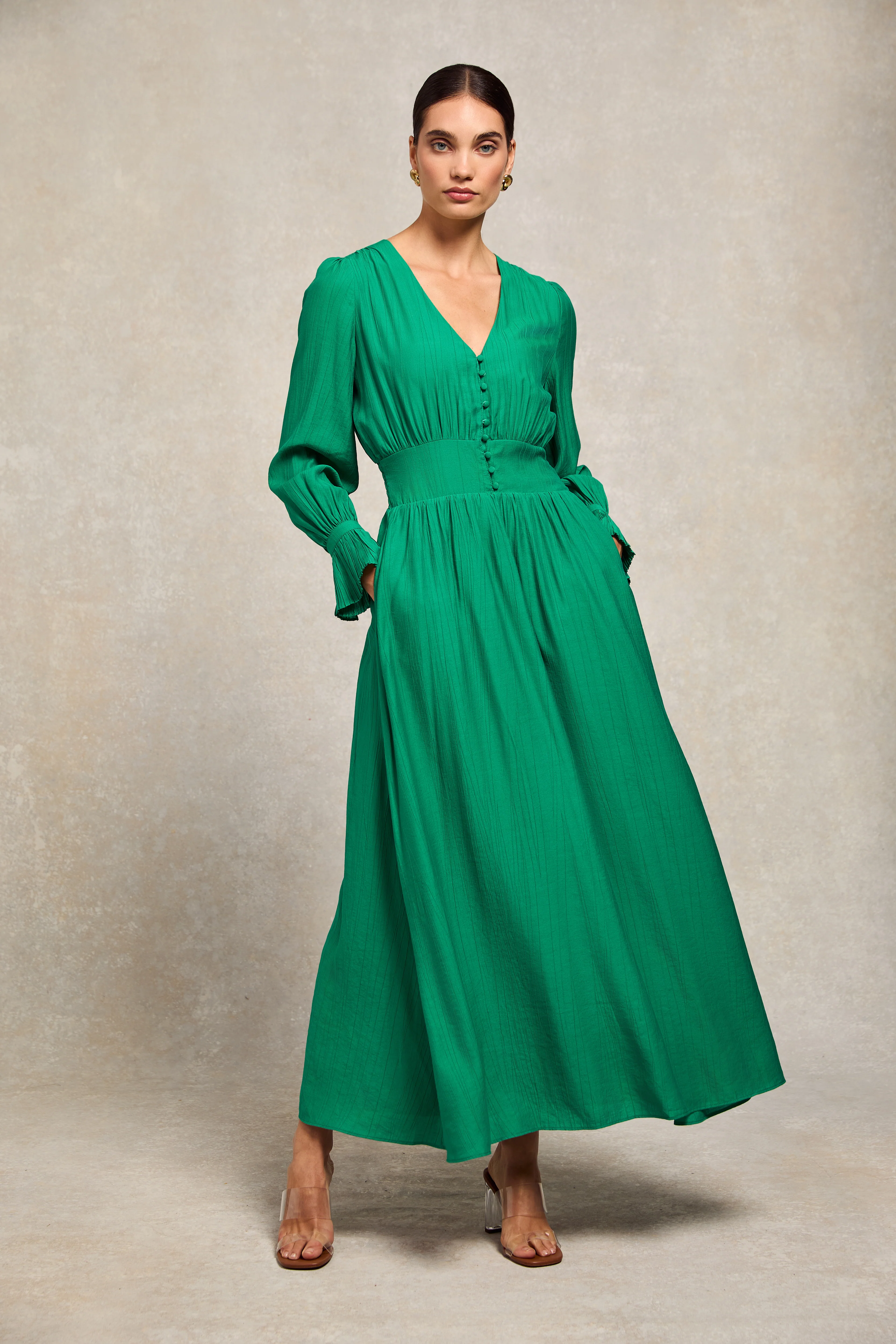 Phoebe V-Neck Maxi Dress - Image 4