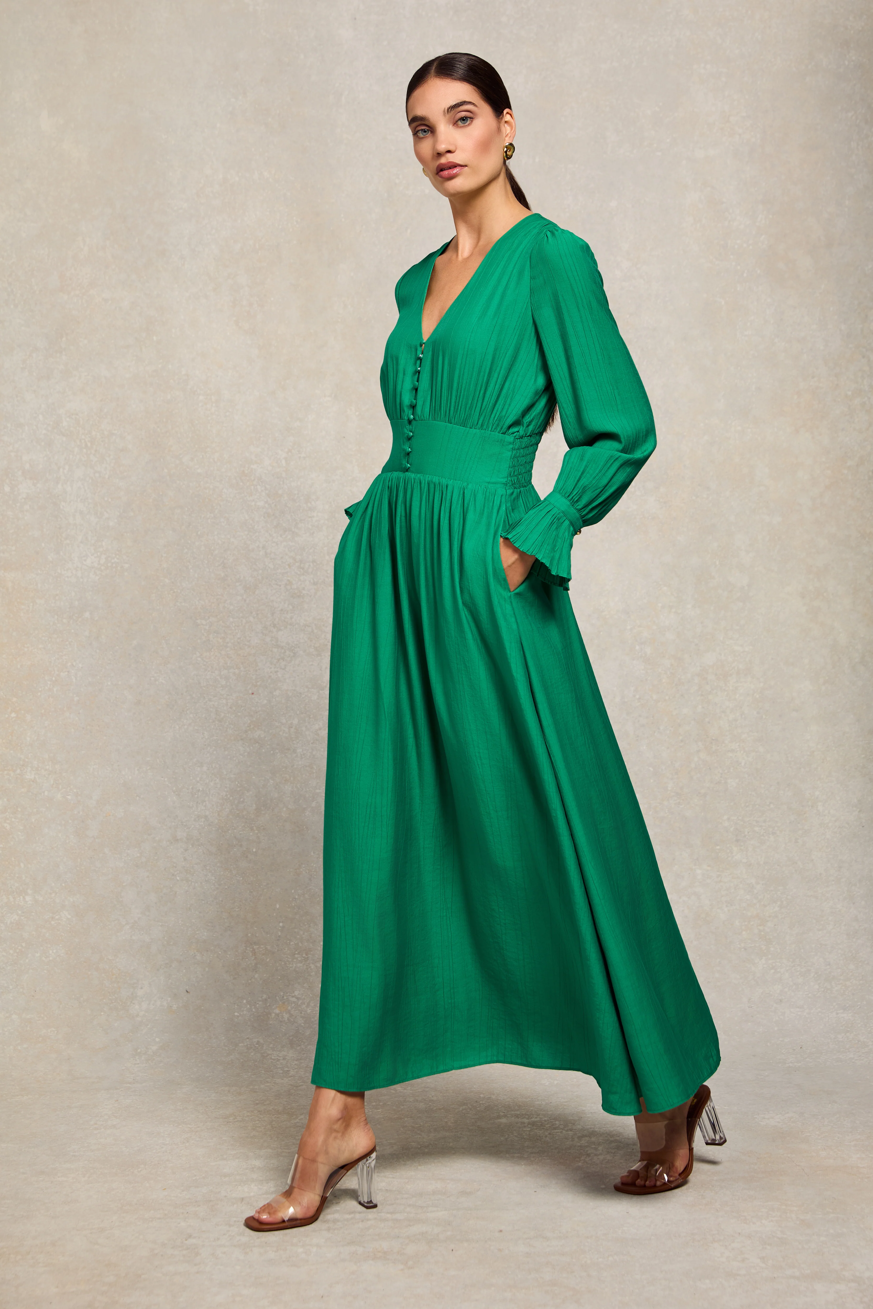 Phoebe V-Neck Maxi Dress - Image 6
