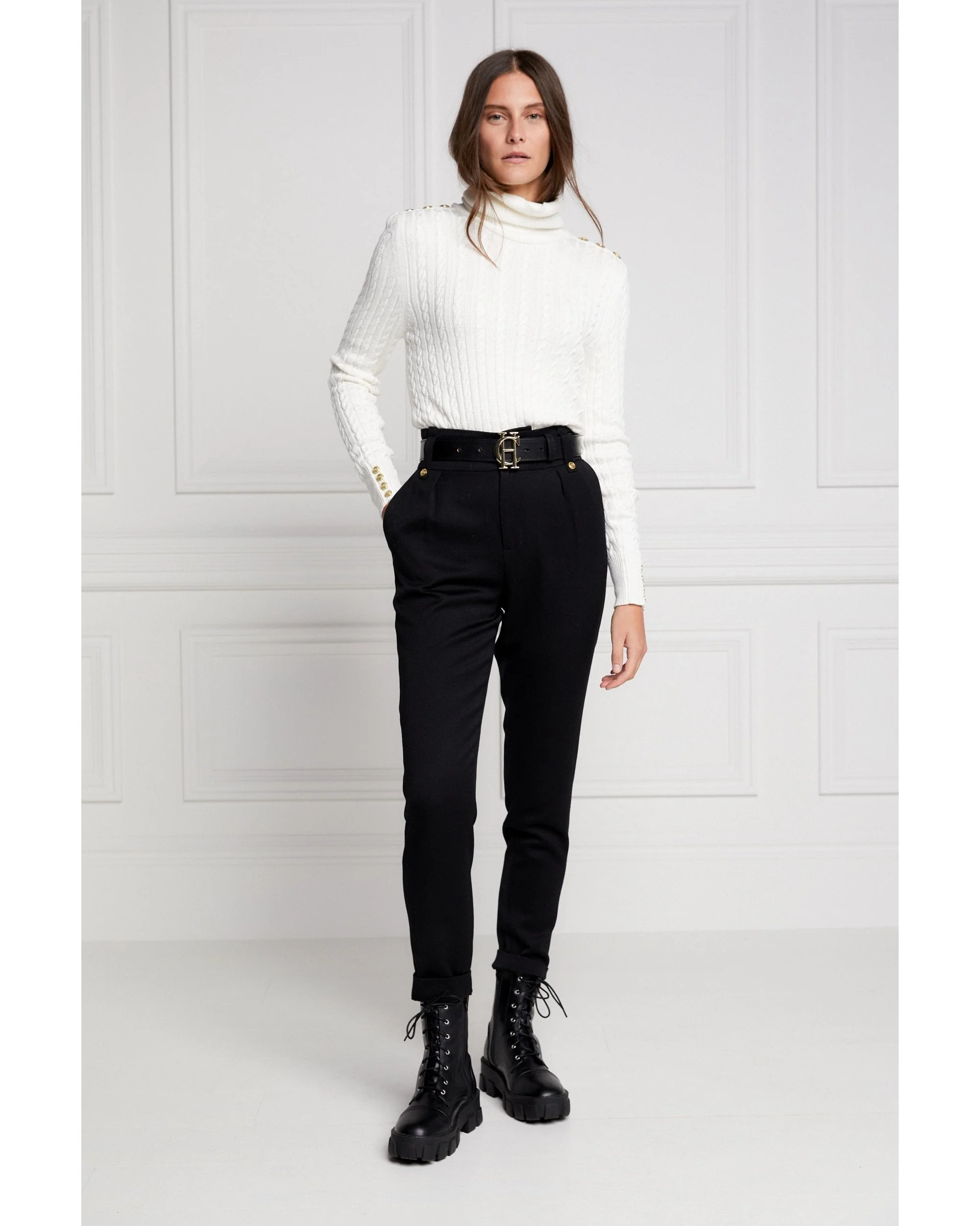 Seattle Roll Neck Cable Knit - Image 5