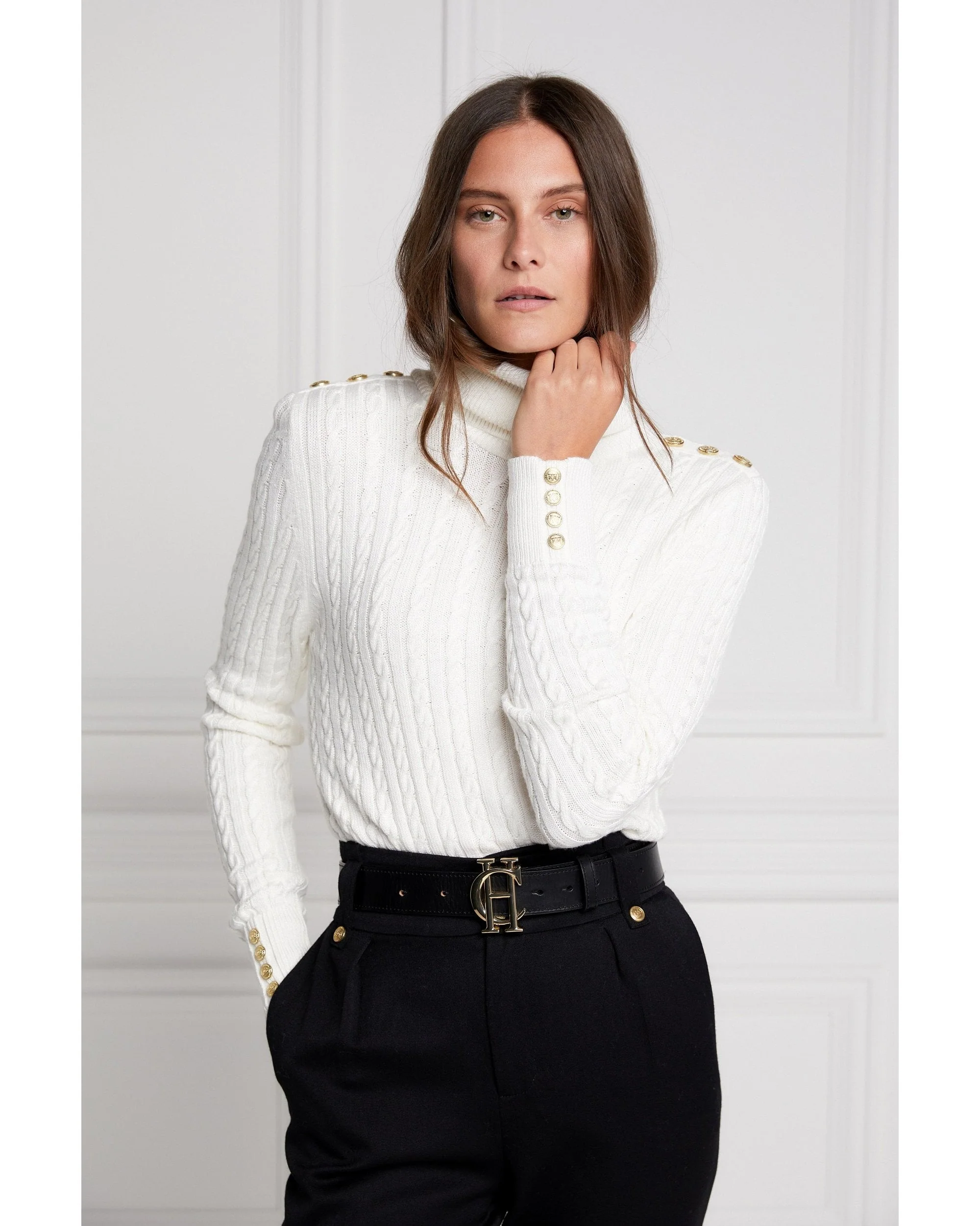 Seattle Roll Neck Cable Knit - Image 6