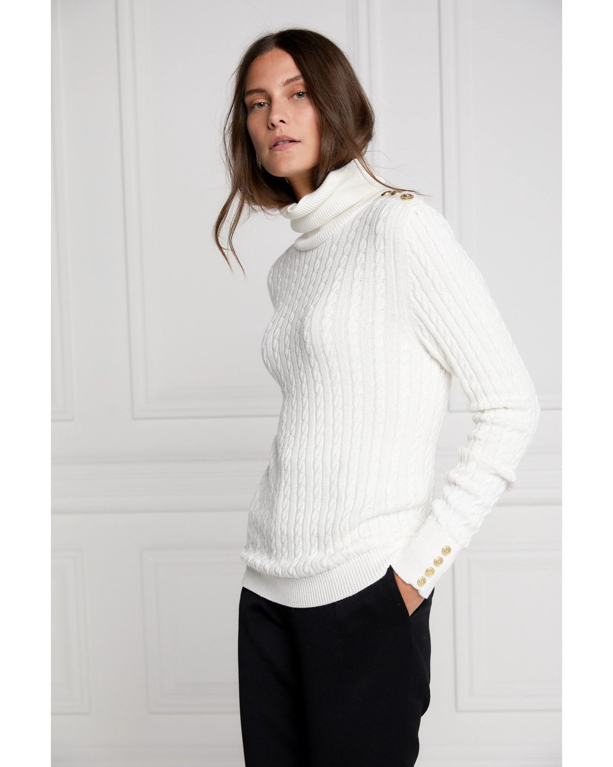 Seattle Roll Neck Cable Knit - Image 9