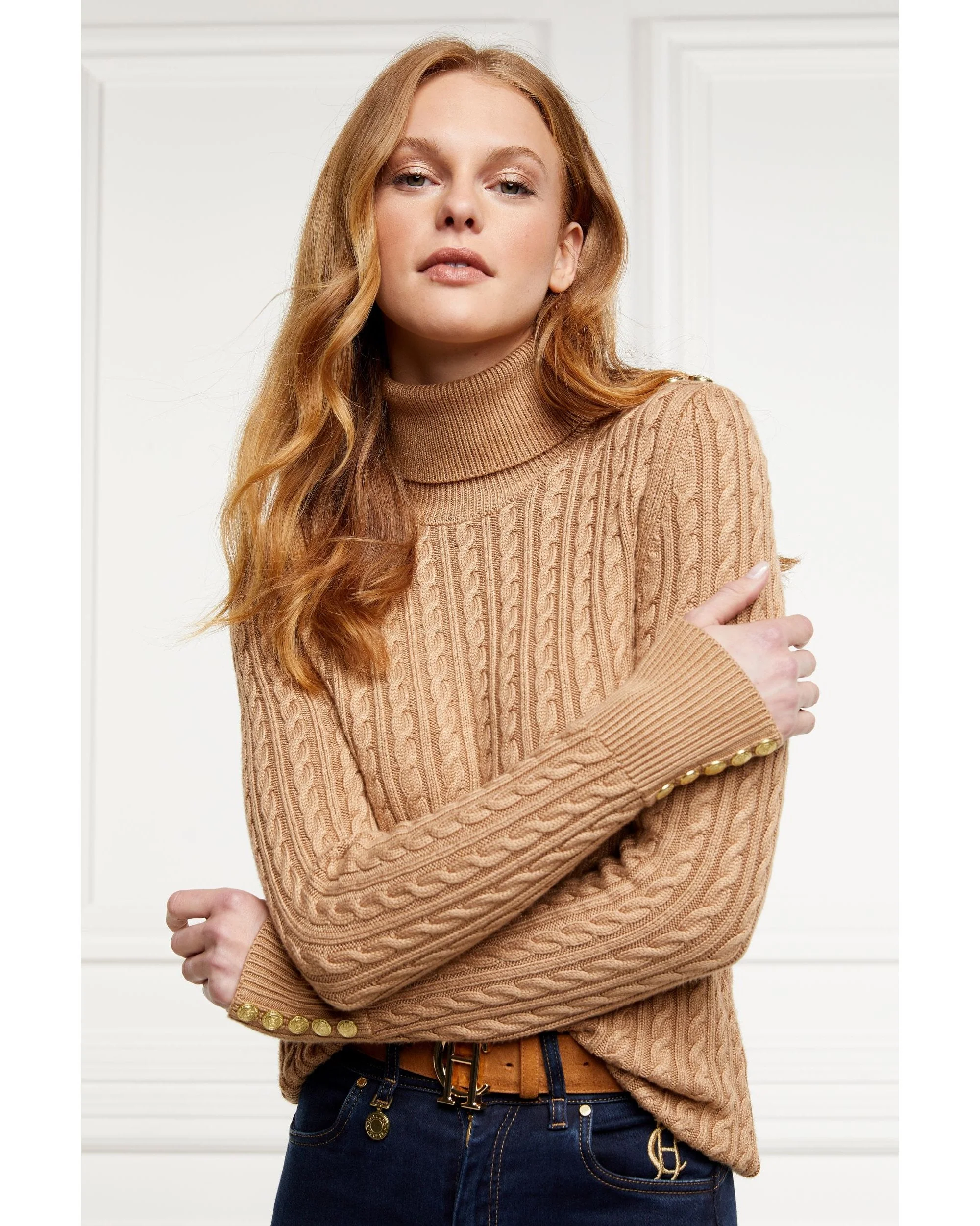 Seattle Roll Neck Cable Knit - Image 3