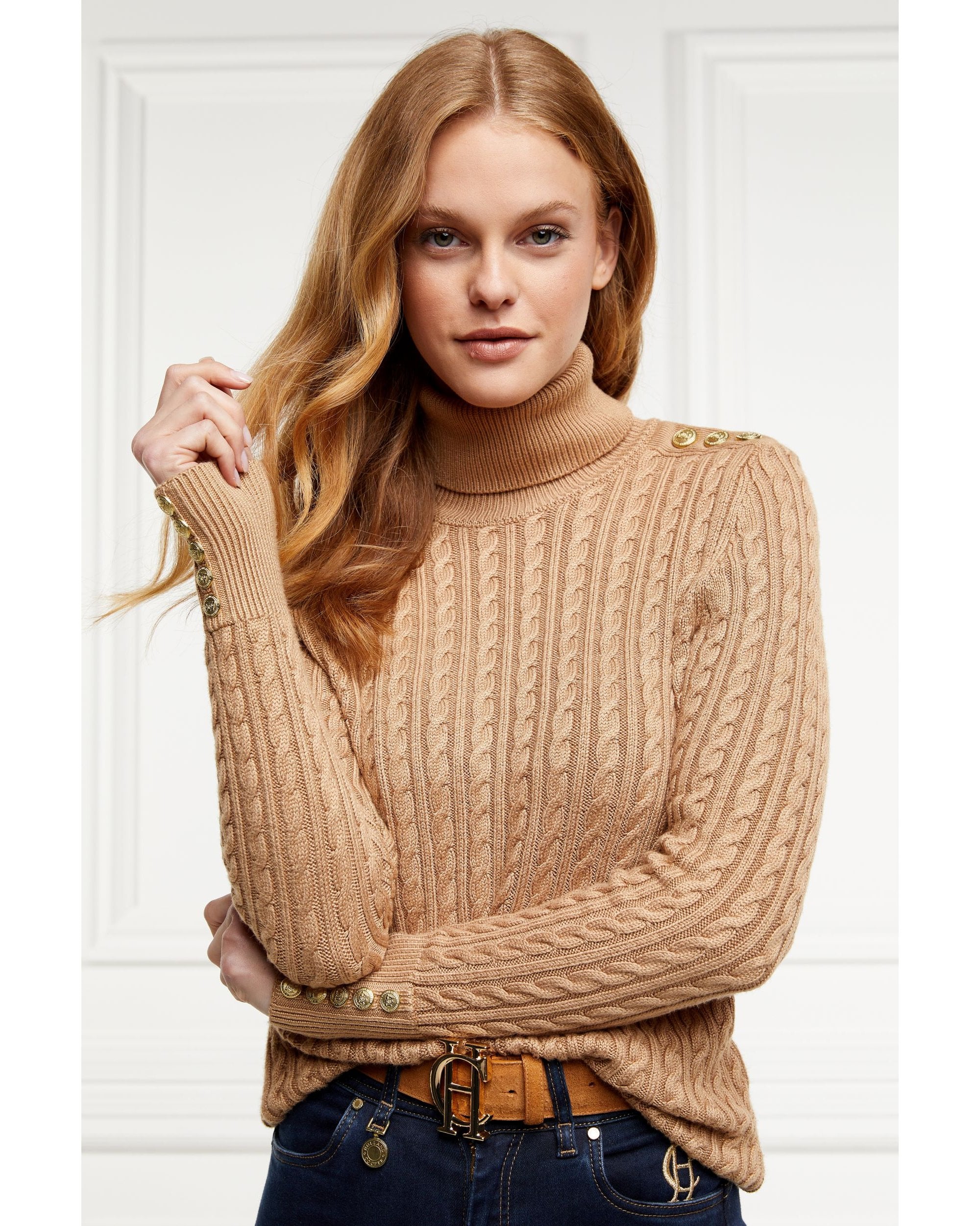 Seattle Roll Neck Cable Knit - Image 4