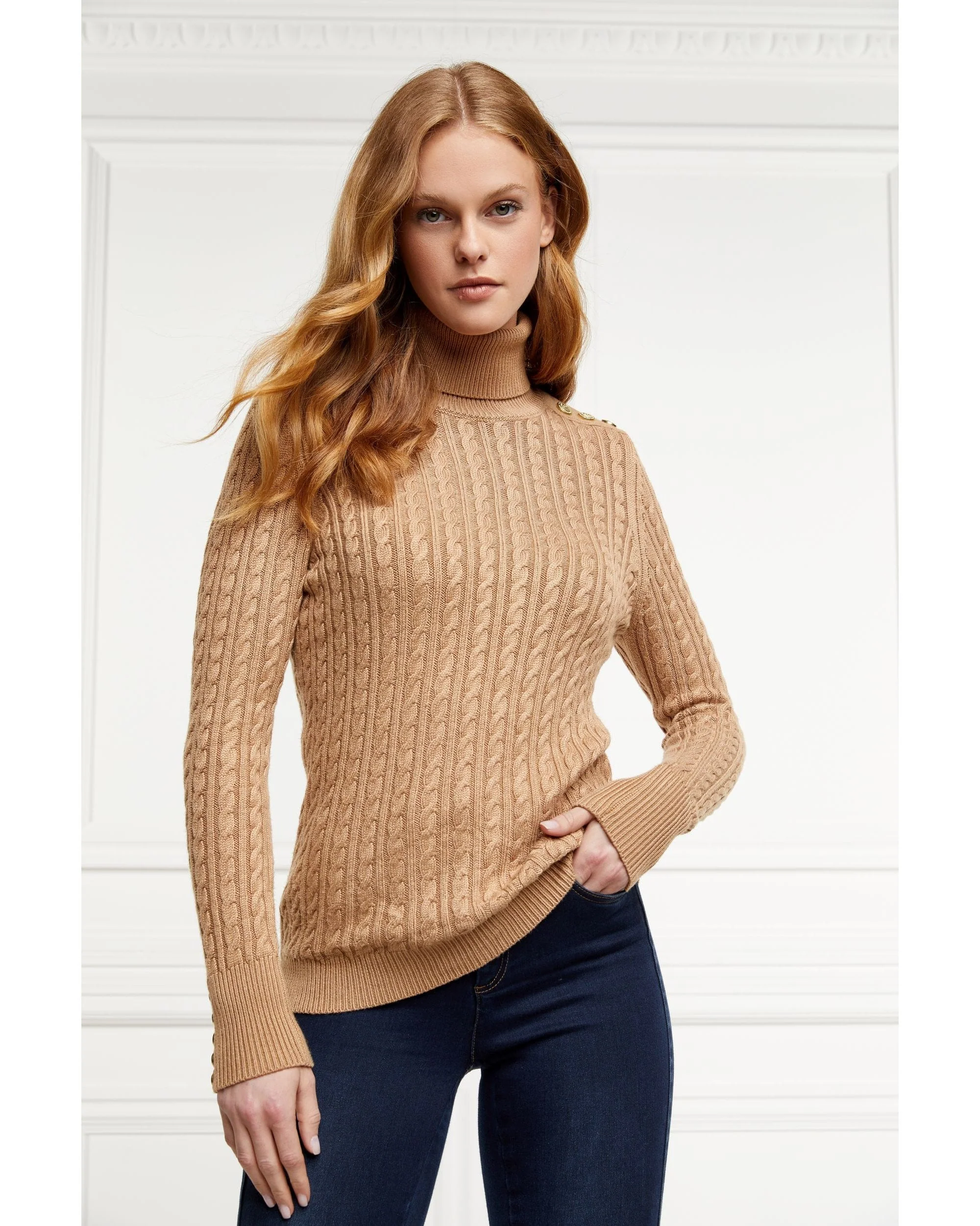 Seattle Roll Neck Cable Knit - Image 8