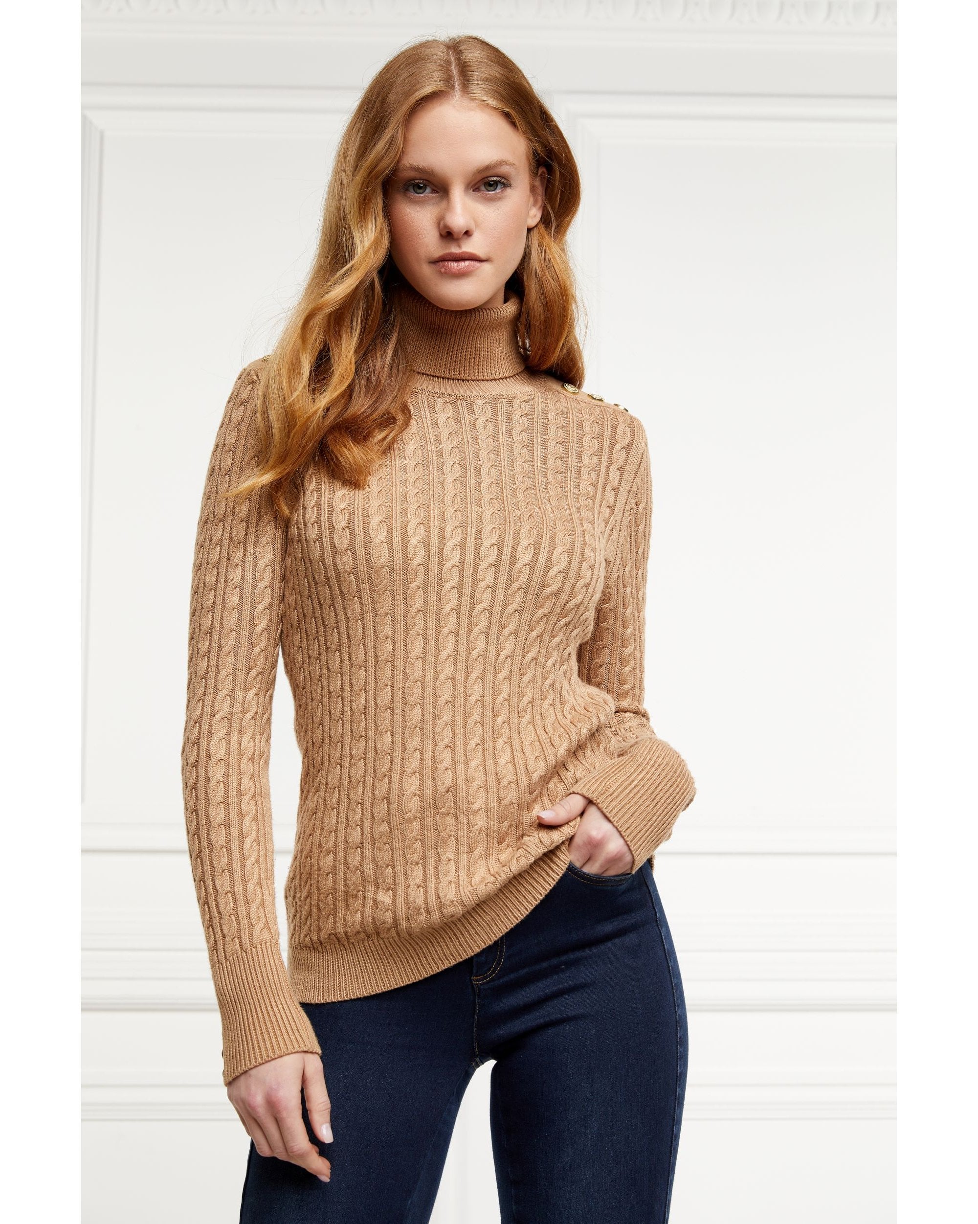 Seattle Roll Neck Cable Knit - Image 9